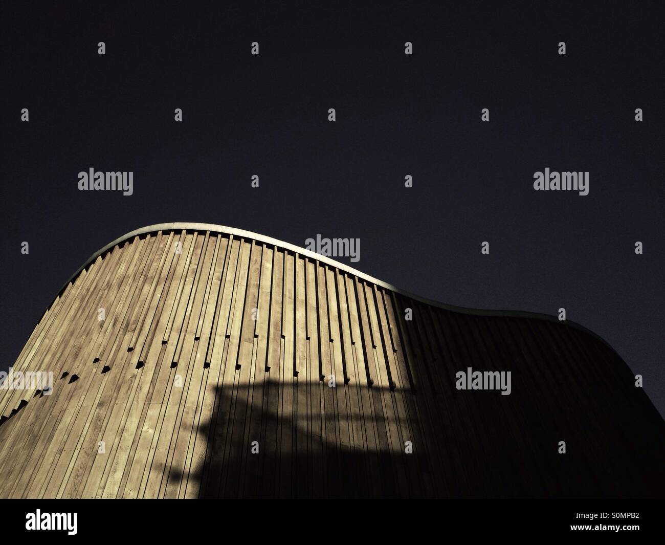Architectural detail Farsta shopping center, Sweden - Smartphone Captured Stock Image