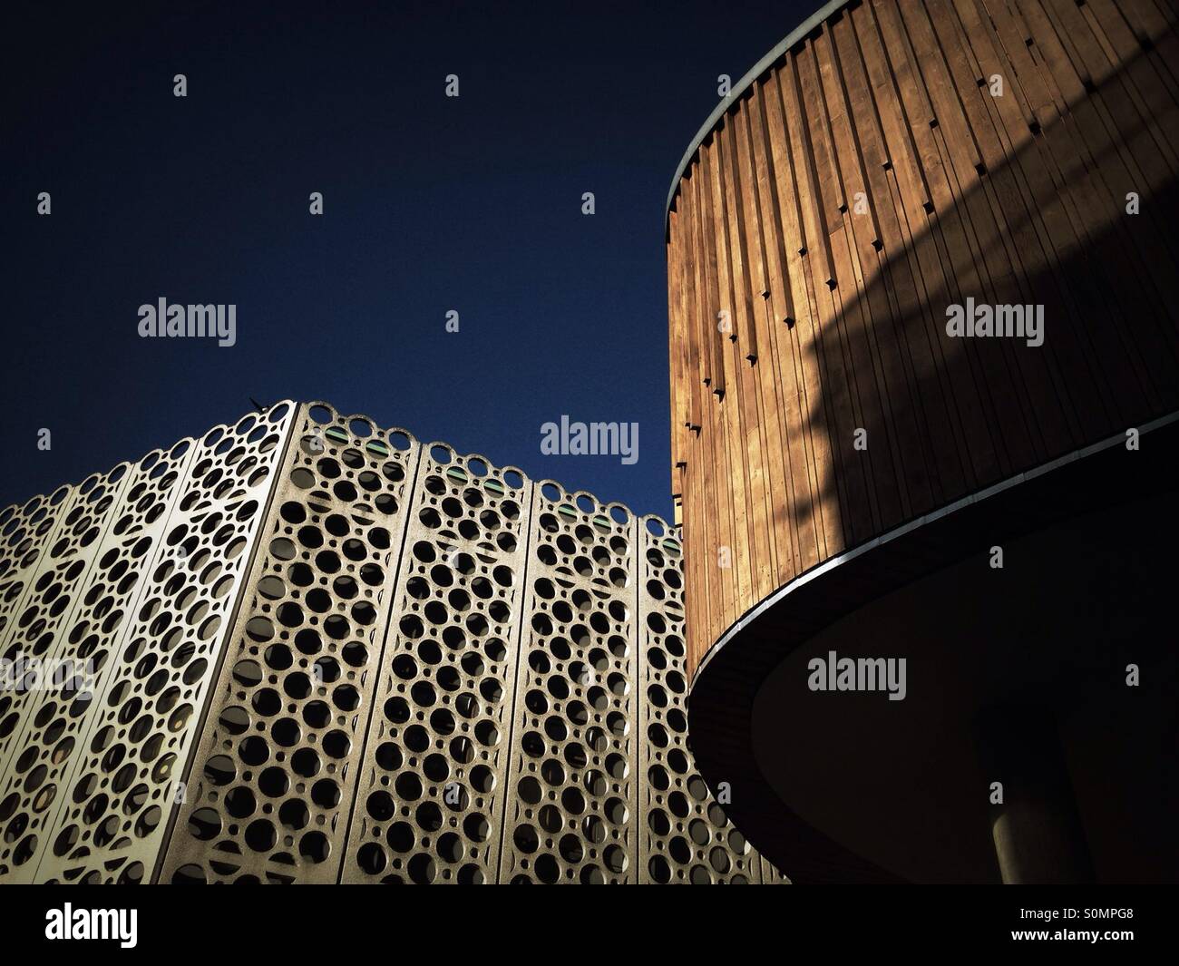 Farsta shopping centre architectural detail - Smartphone Captured Stock Image