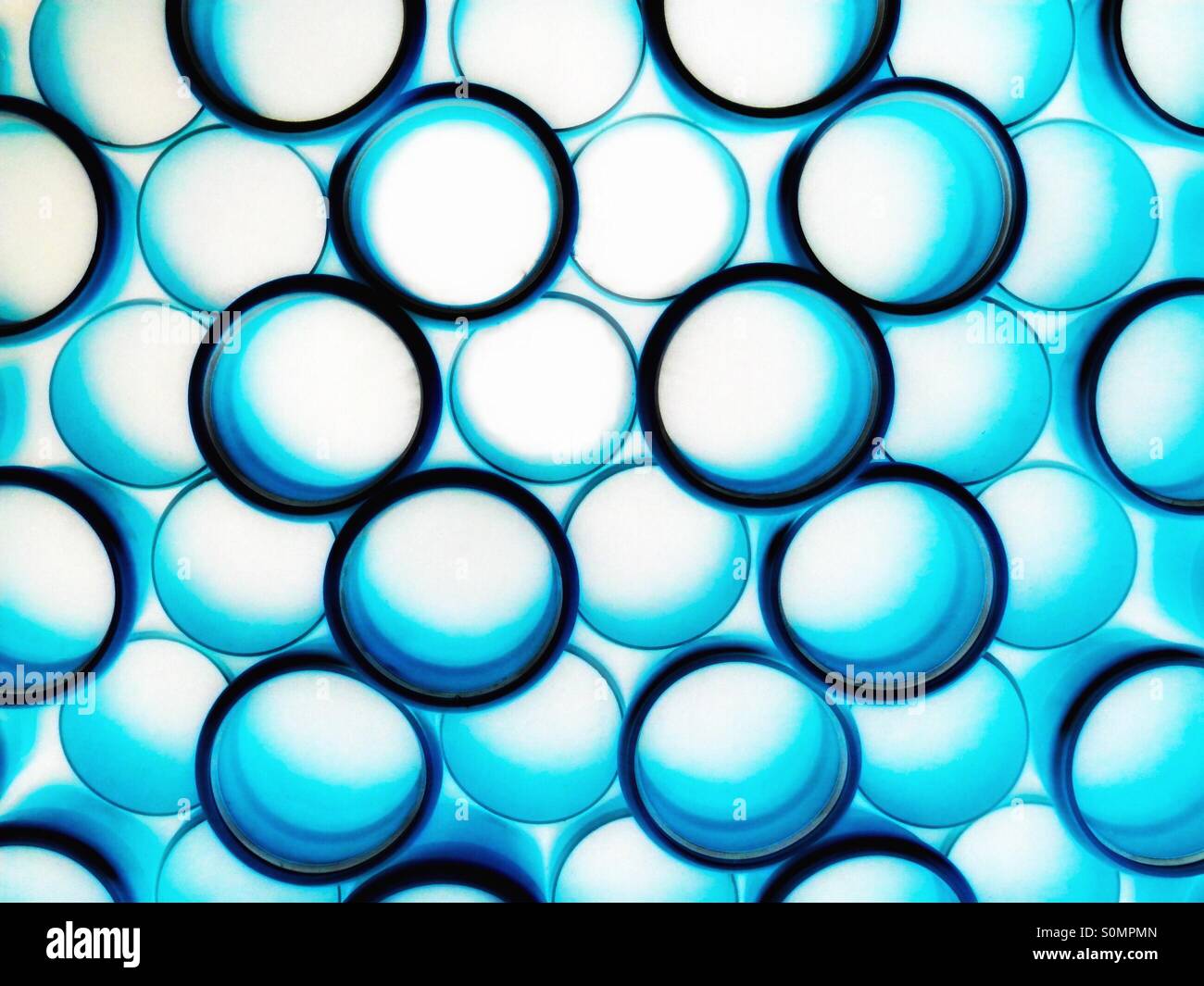 Blue pipes with highlights - Smartphone Captured Stock Image