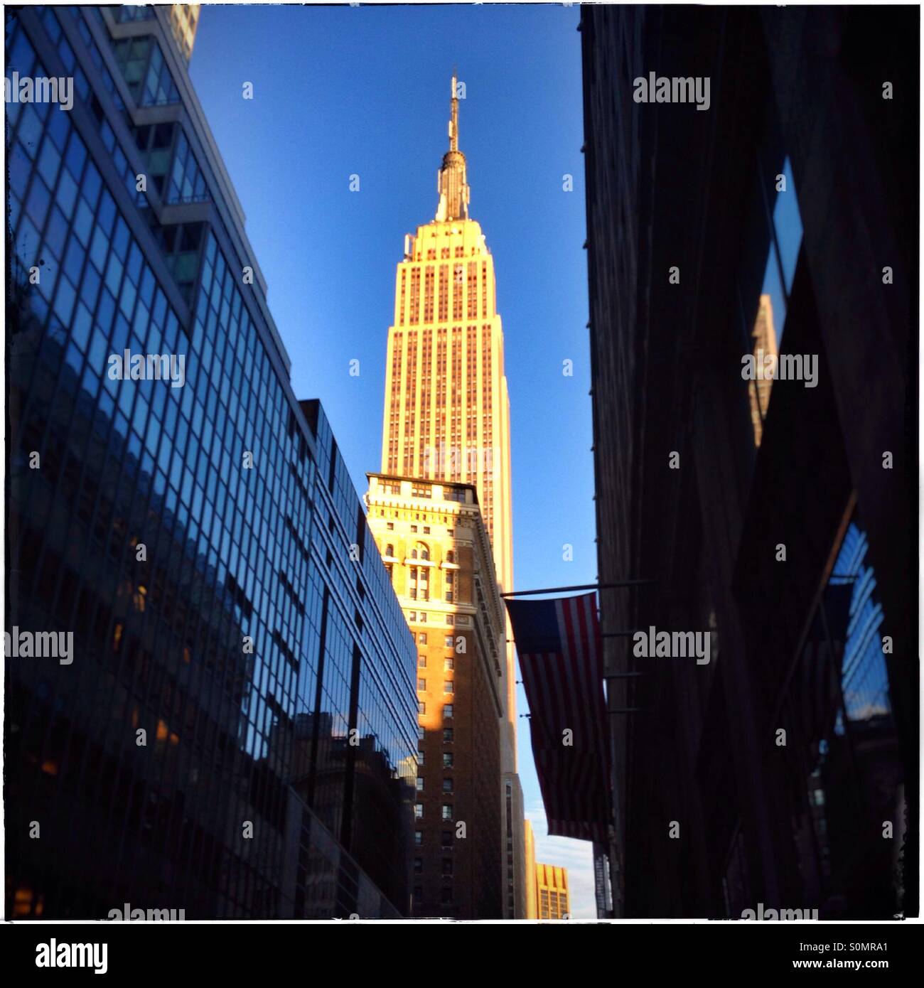 Empire State building, Manhattan, New York City, United States of America. - Smartphone Captured Stock Image