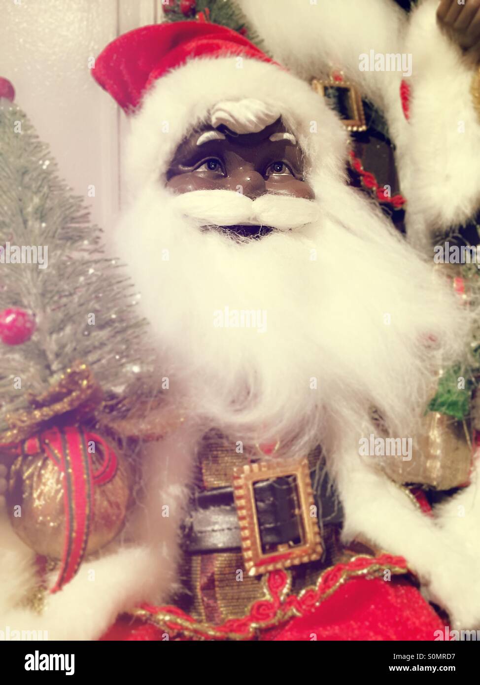 African American Santa Claus Doll with 