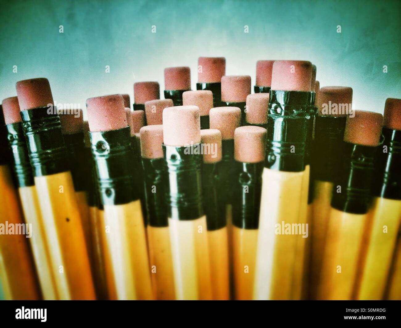 Pencil rubbers - Smartphone Captured Stock Image
