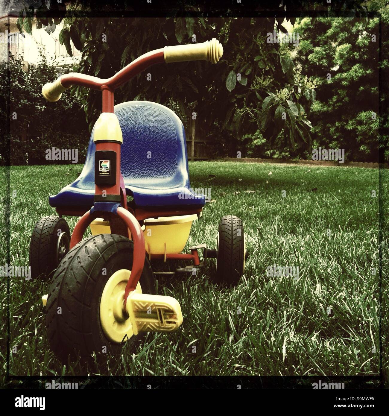 Radio flyer tricycle blue red sales and yellow