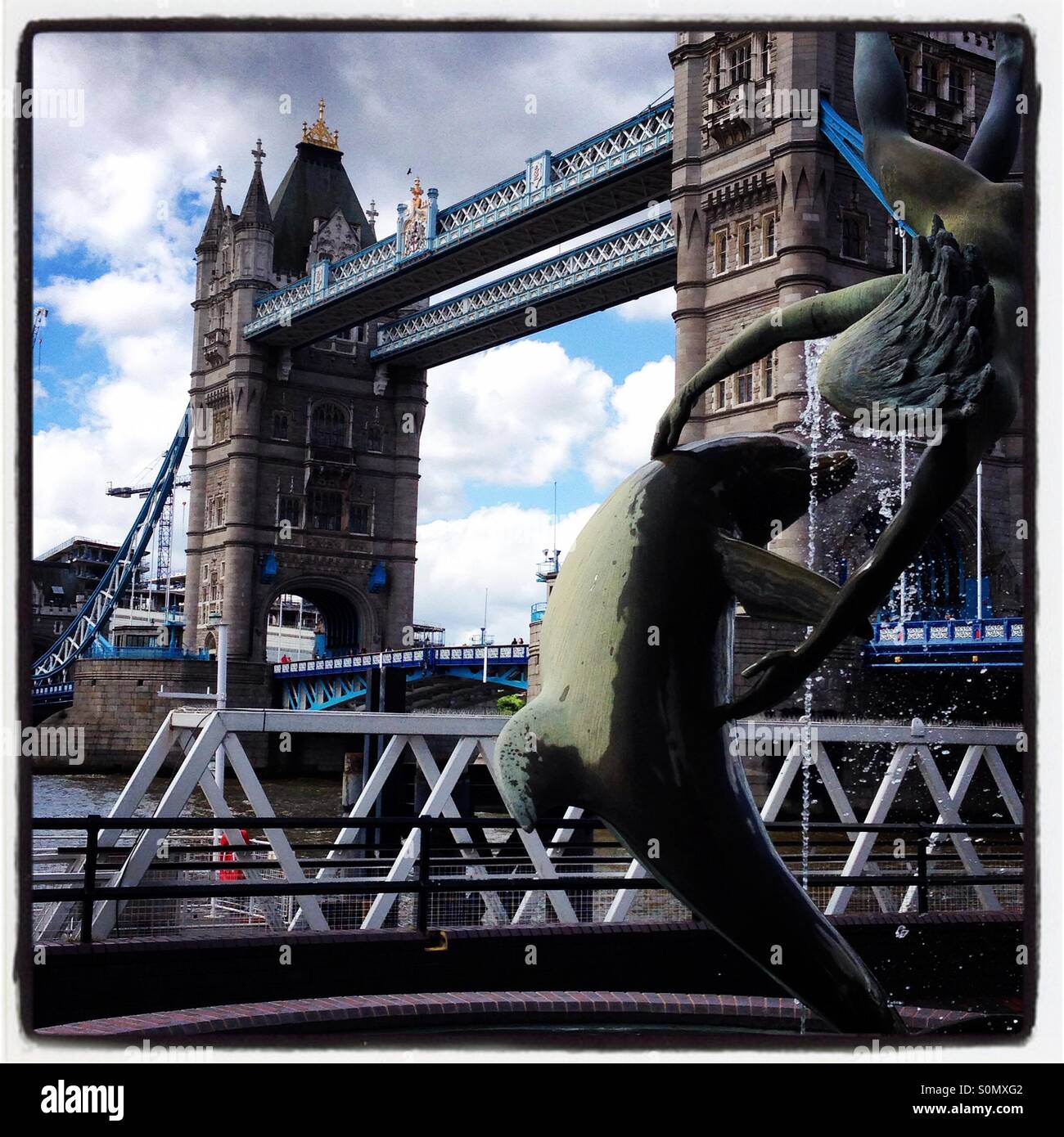 Tower Dolphin - Smartphone Captured Stock Image