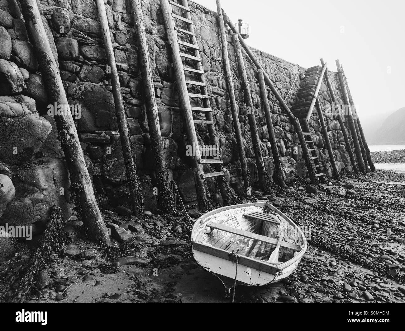 Harbour at low tide, Clovelly, Devon, UK Stock Photo Alamy