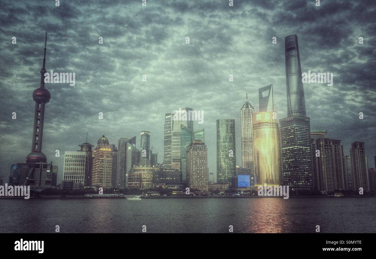 Shanghai Pudong - Smartphone Captured Stock Image