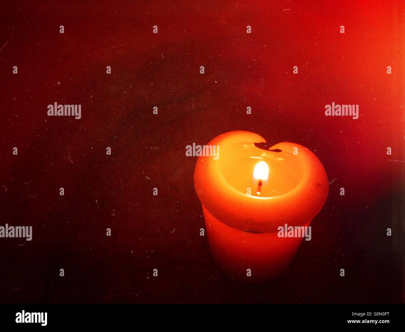 Lit candle - Smartphone Captured Stock Image