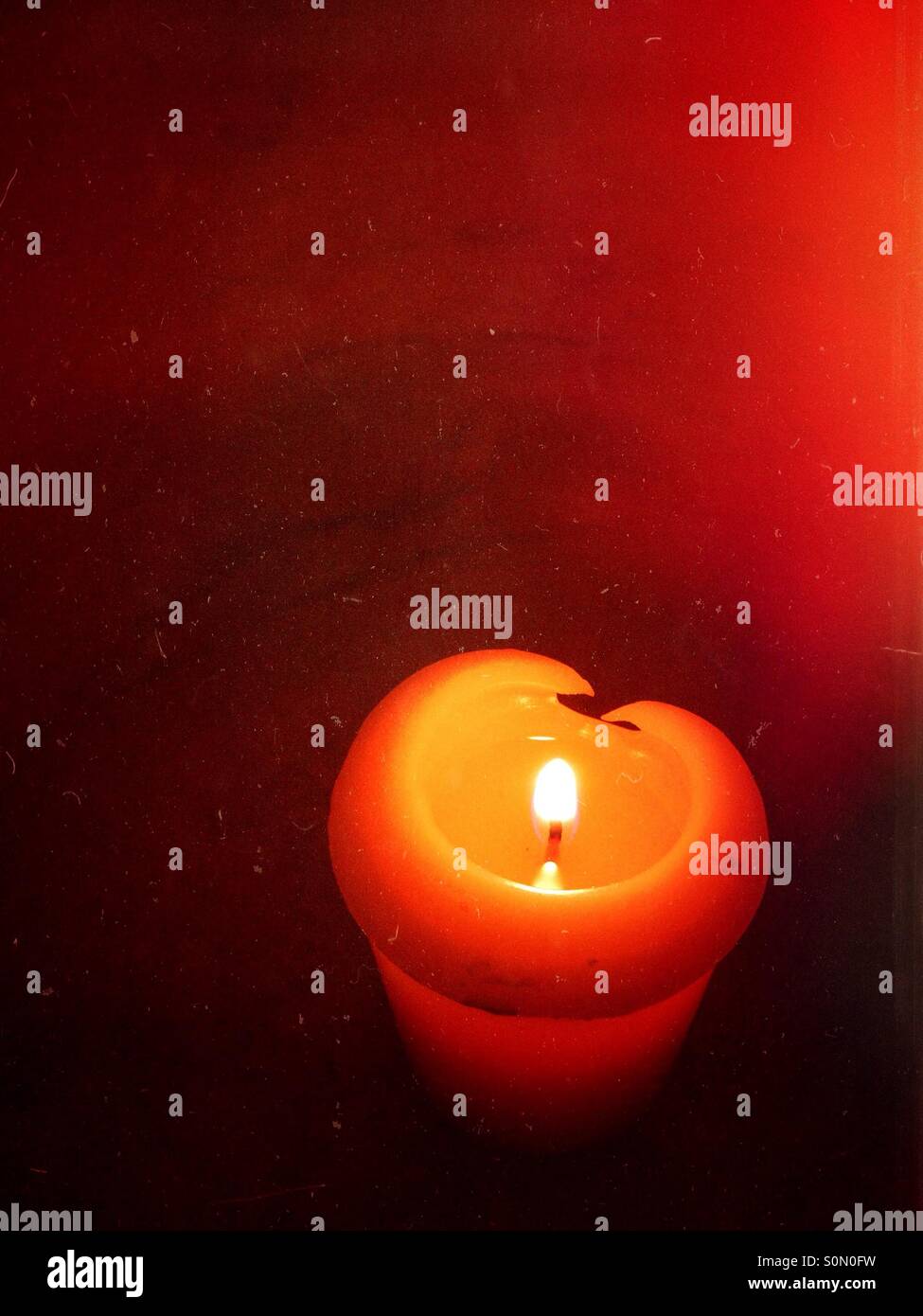 Lit candle - Smartphone Captured Stock Image