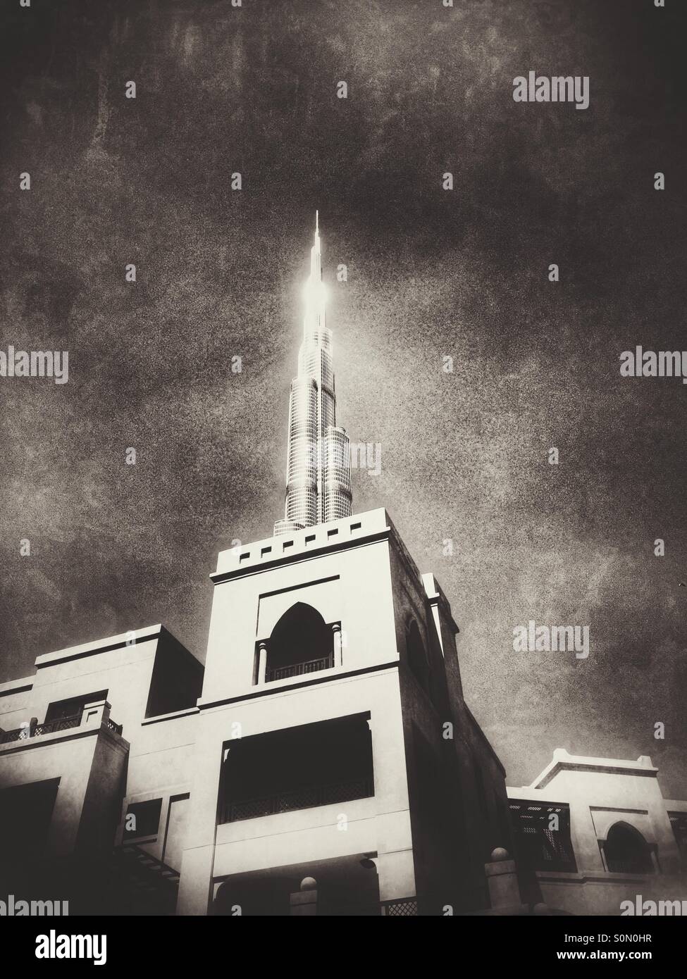 Burj khalifa Dubai UAE - Smartphone Captured Stock Image