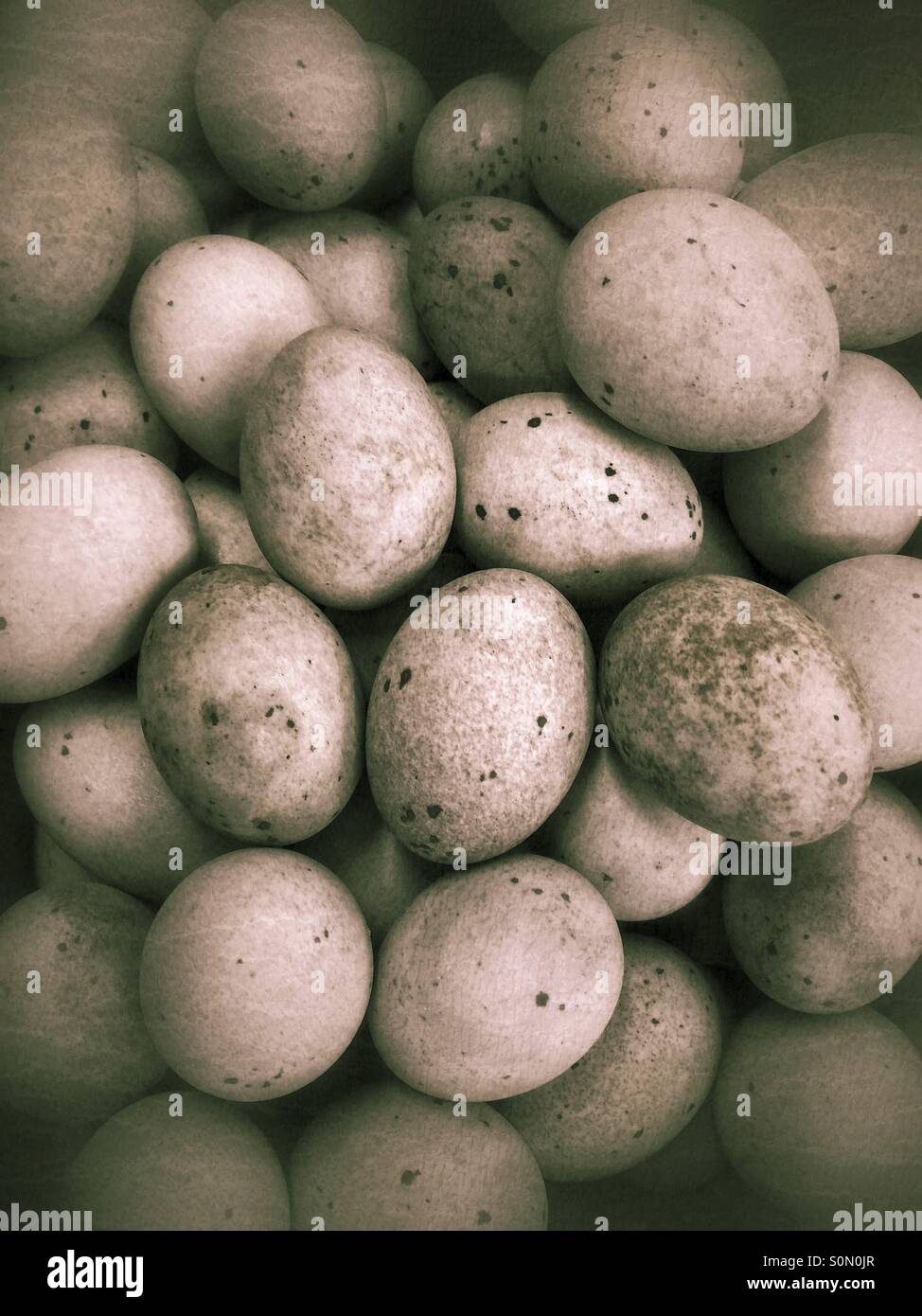 Thousand year eggs, Beijing,China Stock Photo