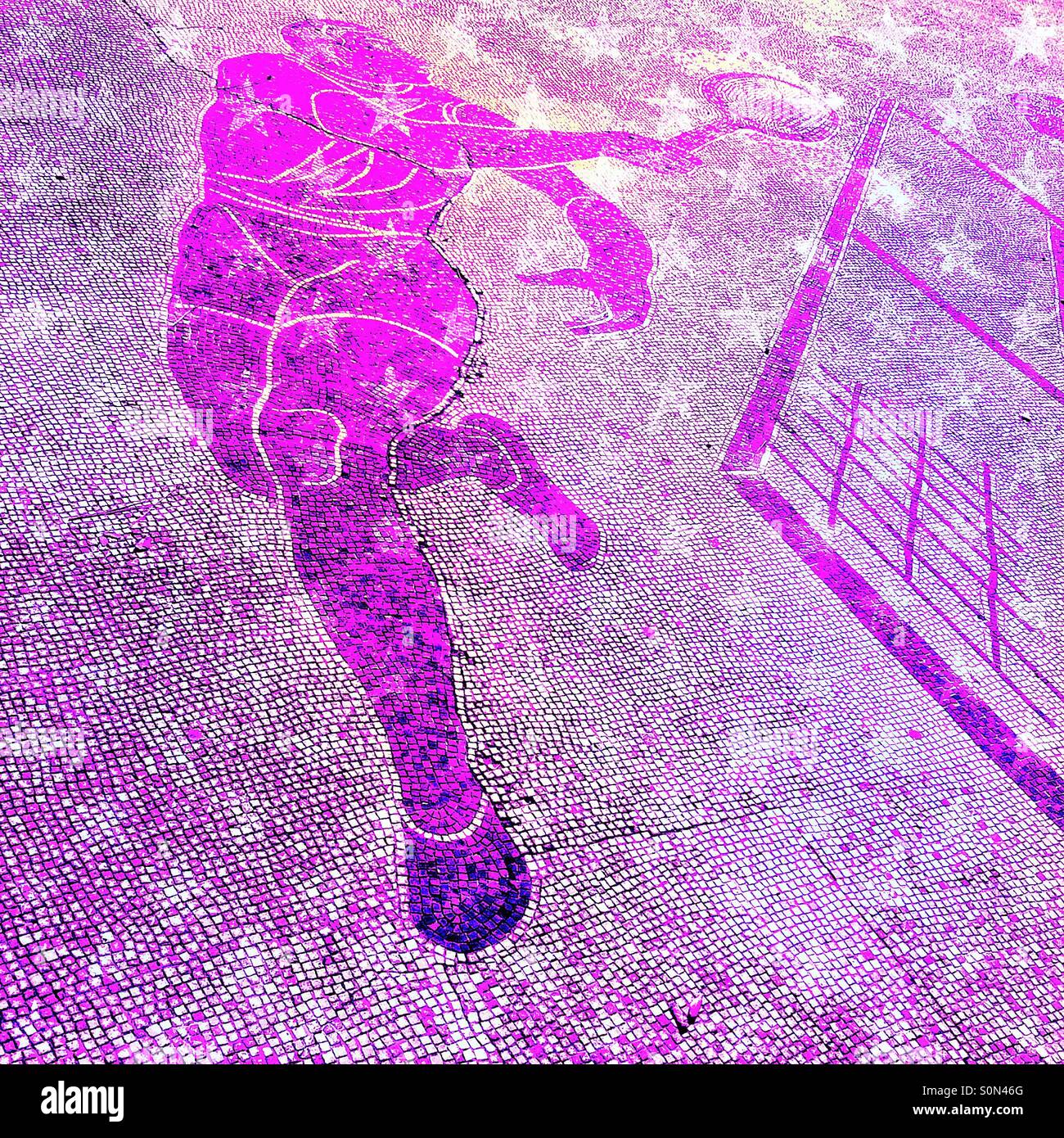 Purple tennis star - Smartphone Captured Stock Image
