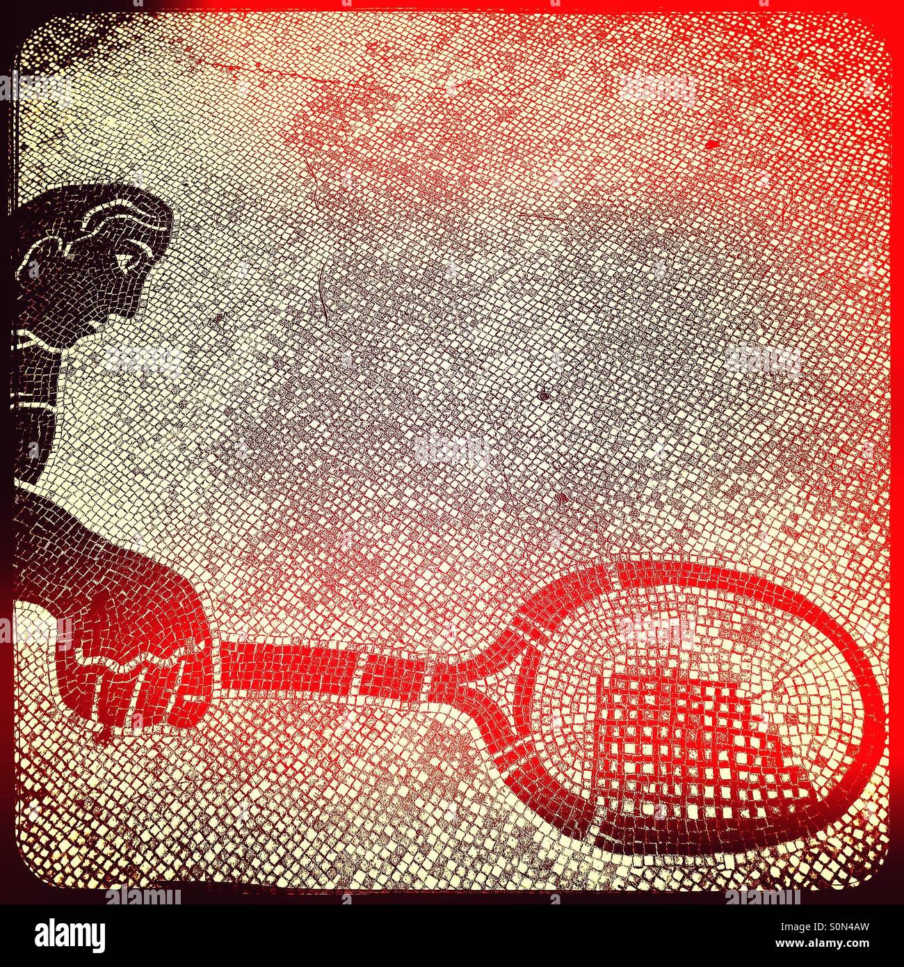 Red hot racket - Smartphone Captured Stock Image
