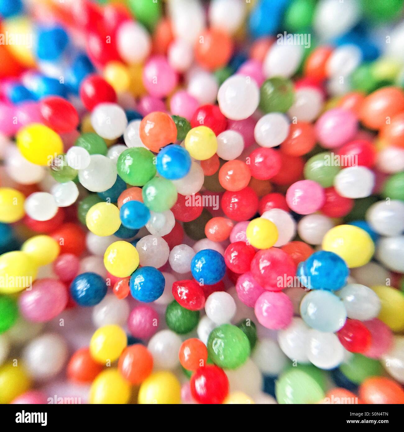 macro shot of sprinkles Stock Photo
