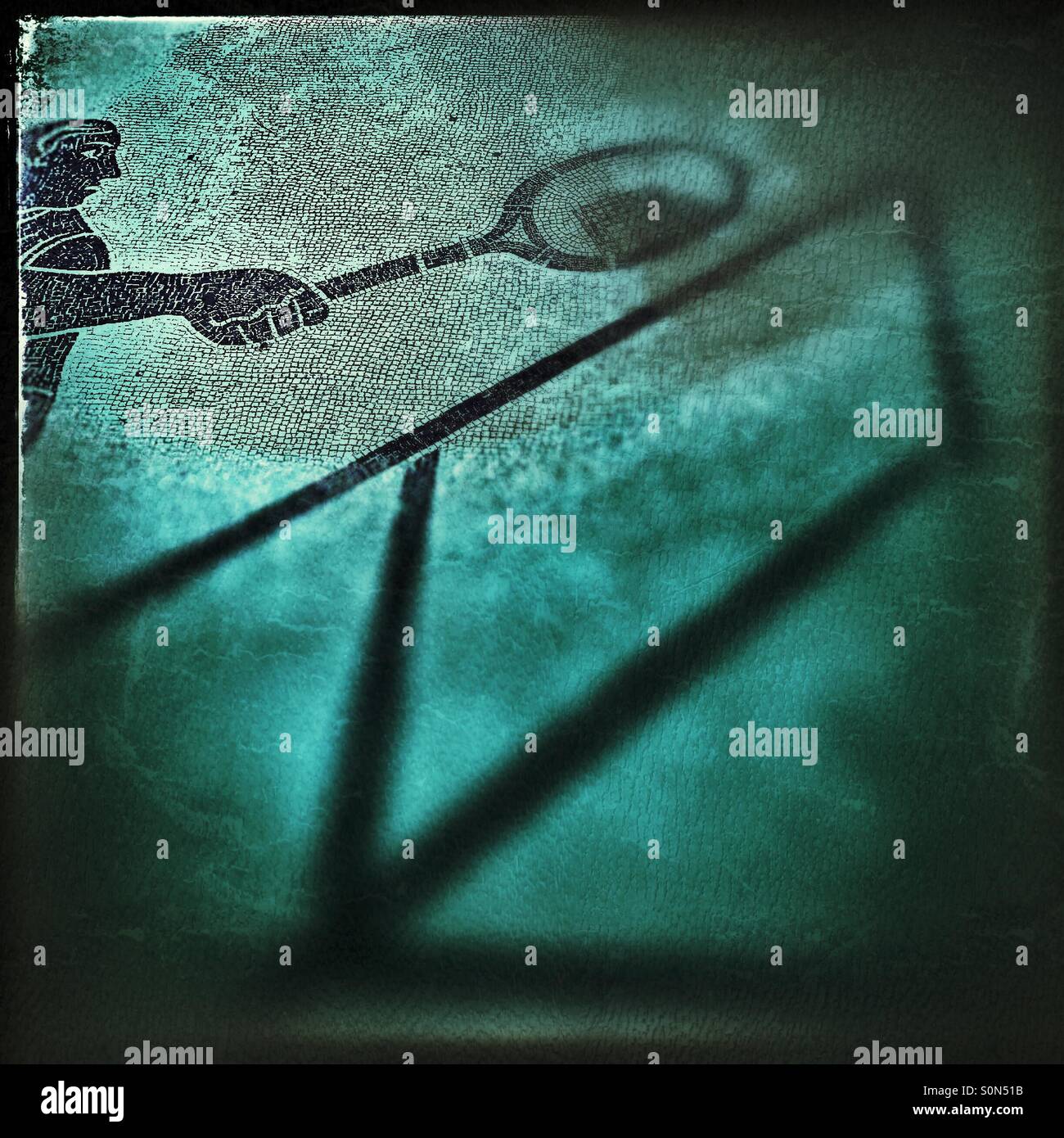 Mosaic player - Smartphone Captured Stock Image