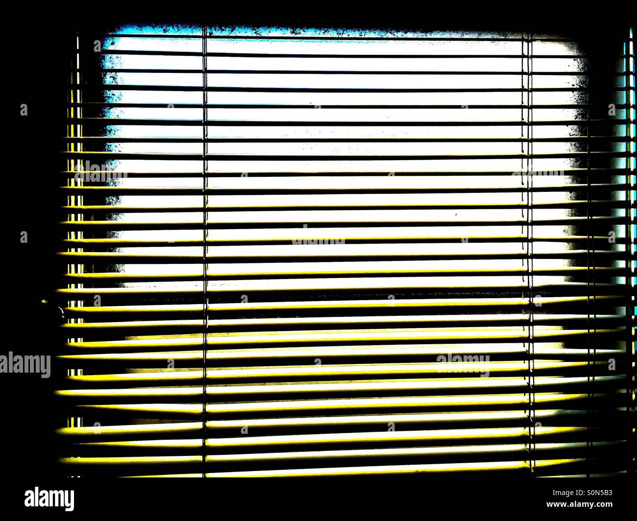 Fogged window. Clear and not so clear. Bright and obstructed. From light unto darkness. Two-part. Many lines. Duality. - Smartphone Captured Stock Image