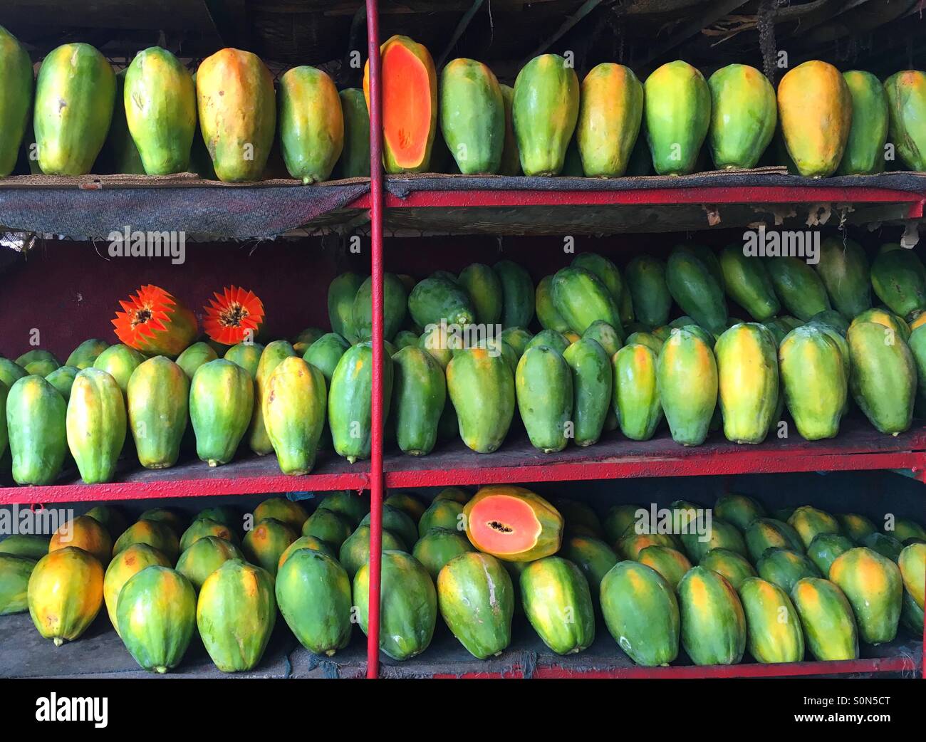 Papayas Stock Photo