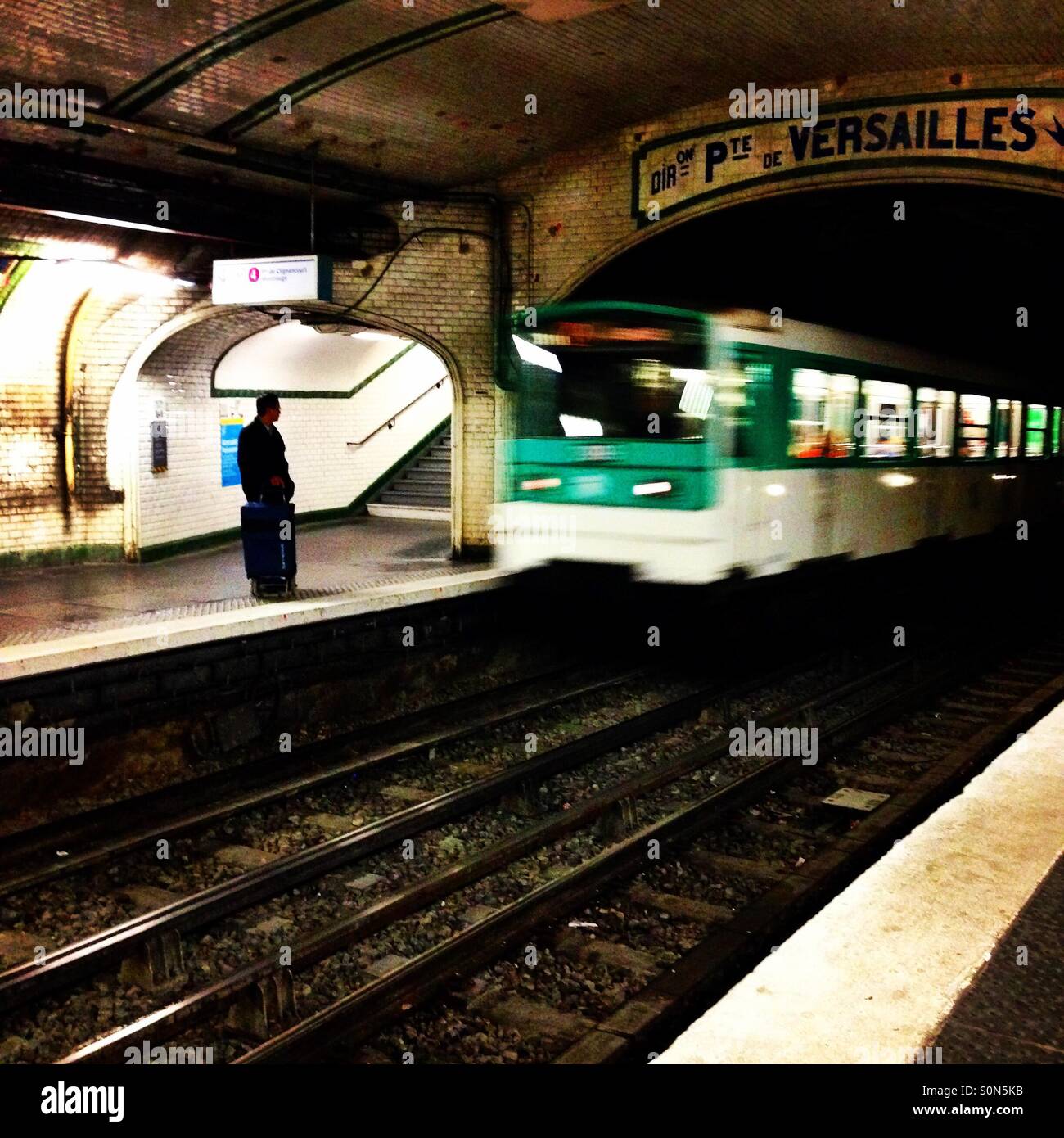 Paris Metro - Smartphone Captured Stock Image