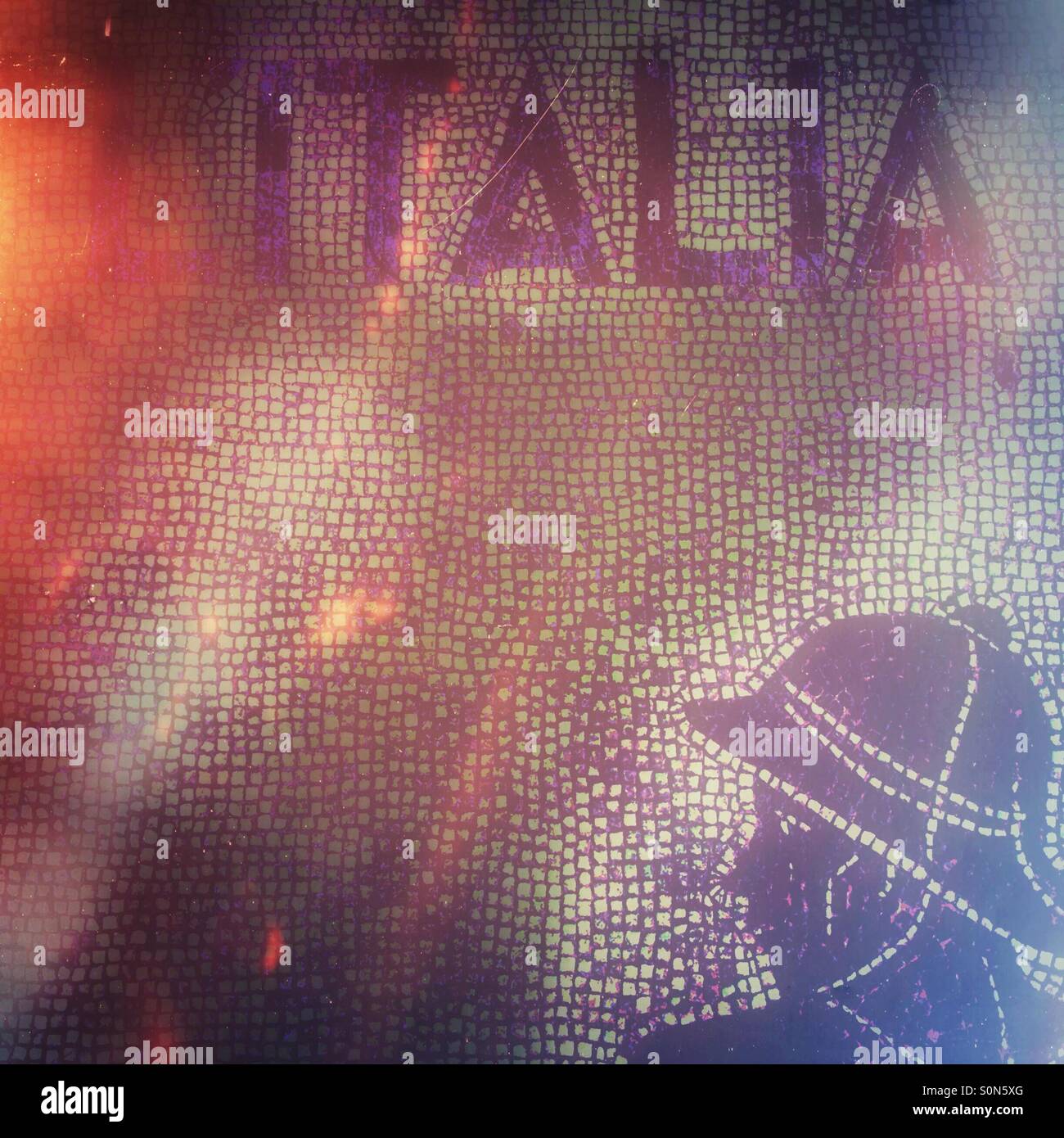 Mosaic battle - Smartphone Captured Stock Image