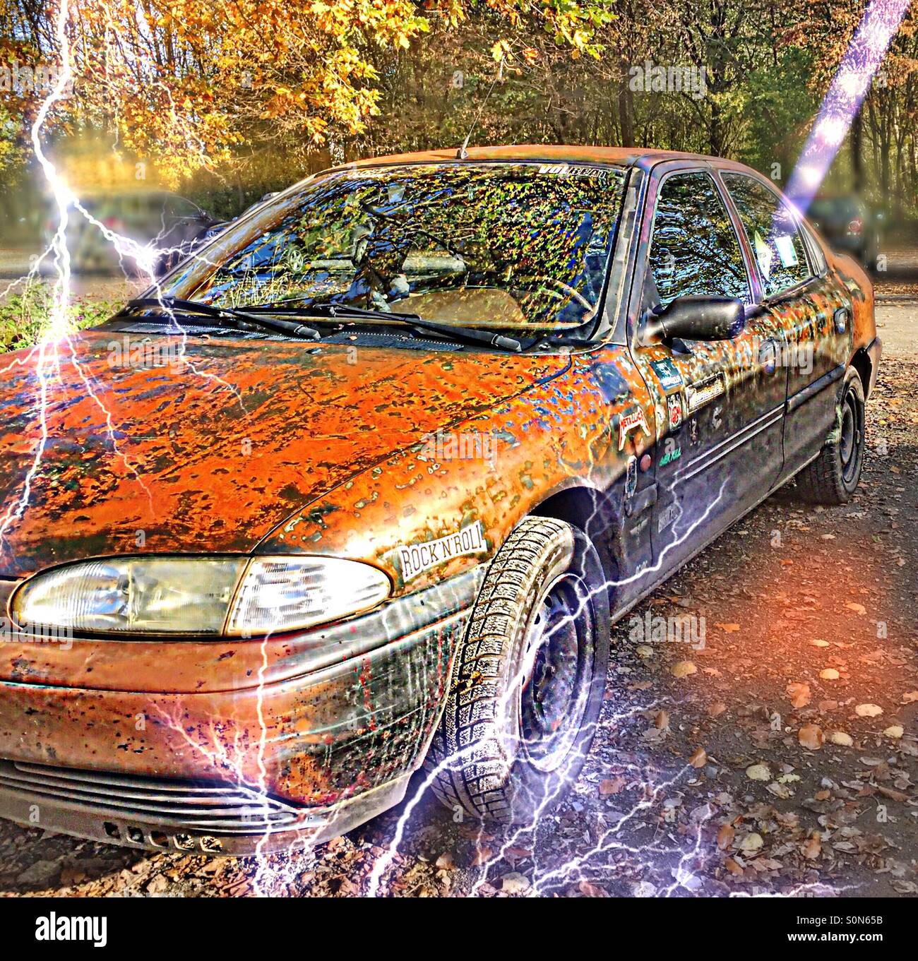 ..'stainless'.. car! - Smartphone Captured Stock Image