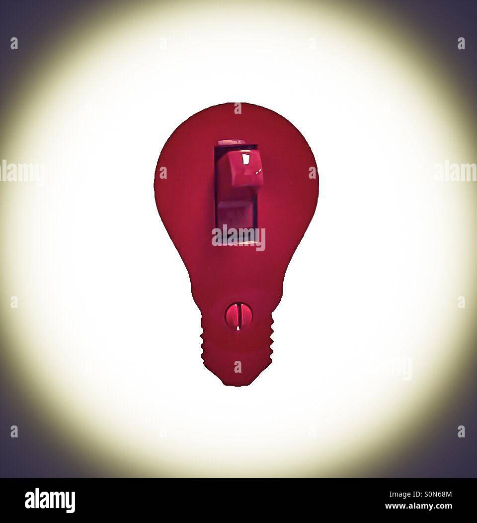 Light switch - Smartphone Captured Stock Image