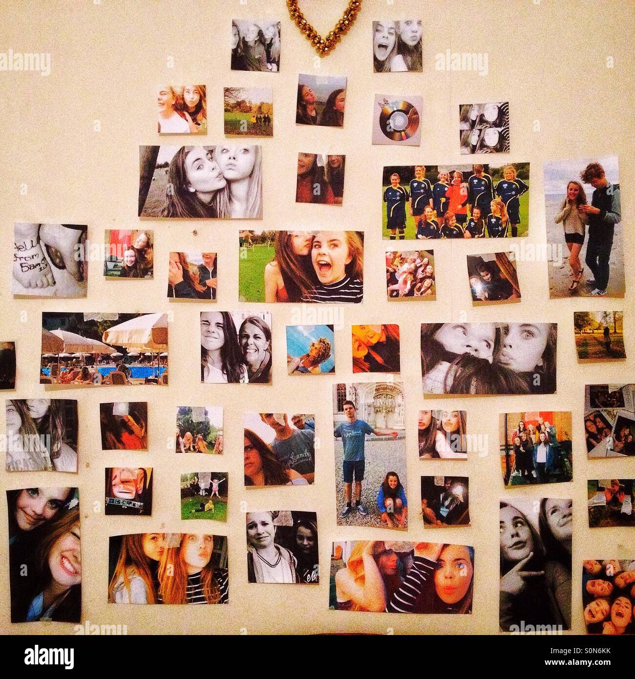 Teenager's wall Stock Photo