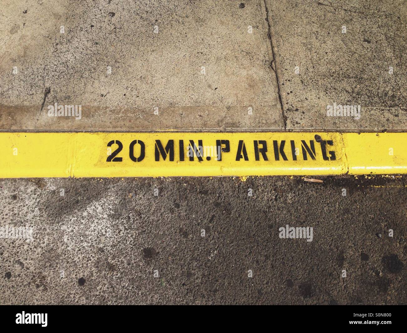 20 Minute Parking Stock Photo