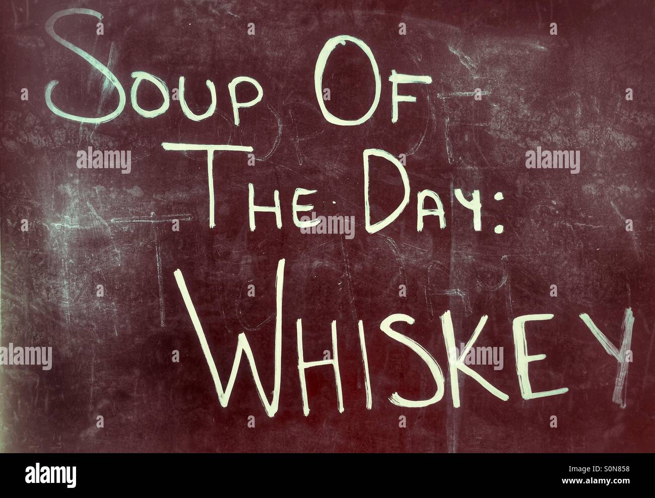 Soup of the Day: Whiskey Stock Photo