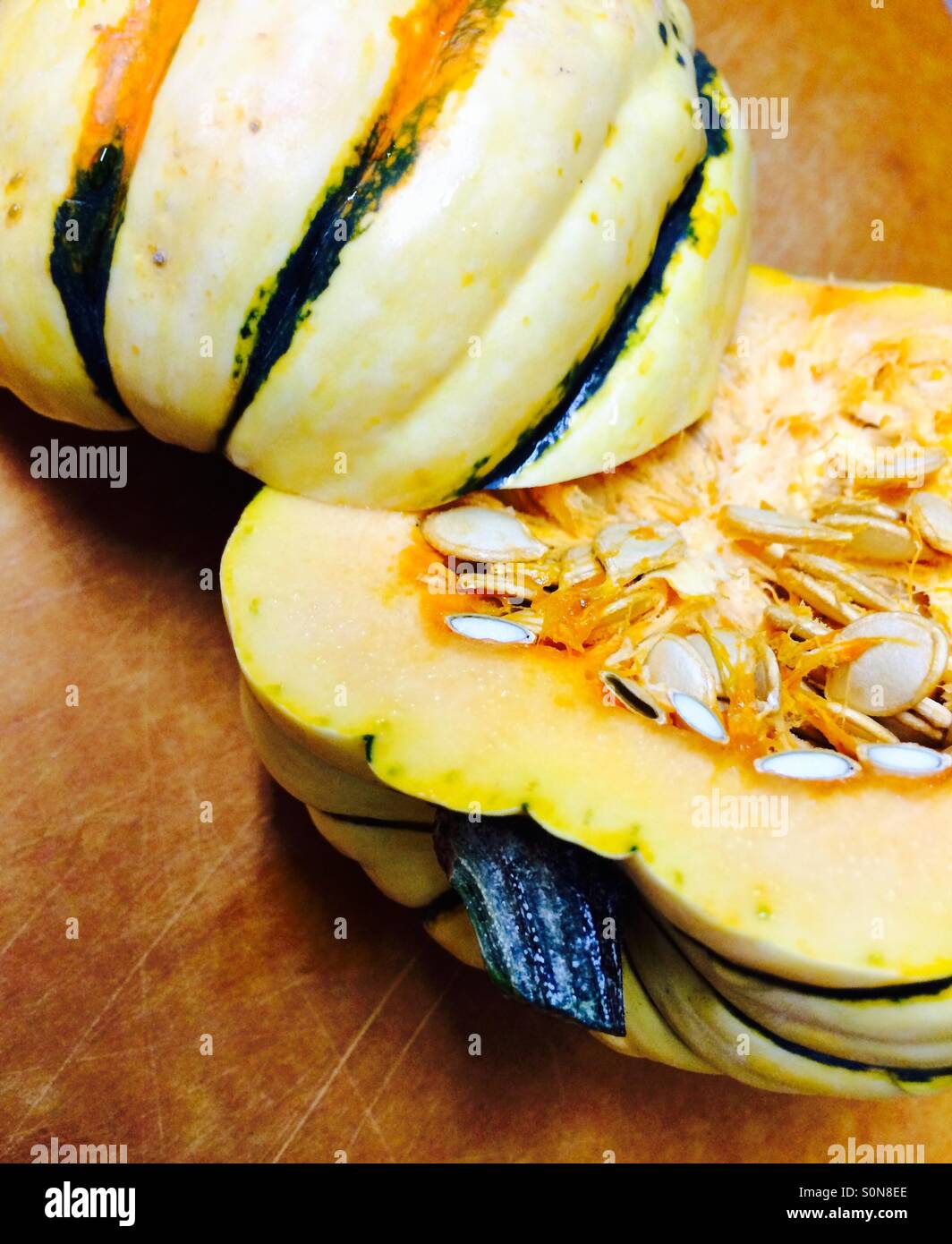 Delicata Squash Stock Photo