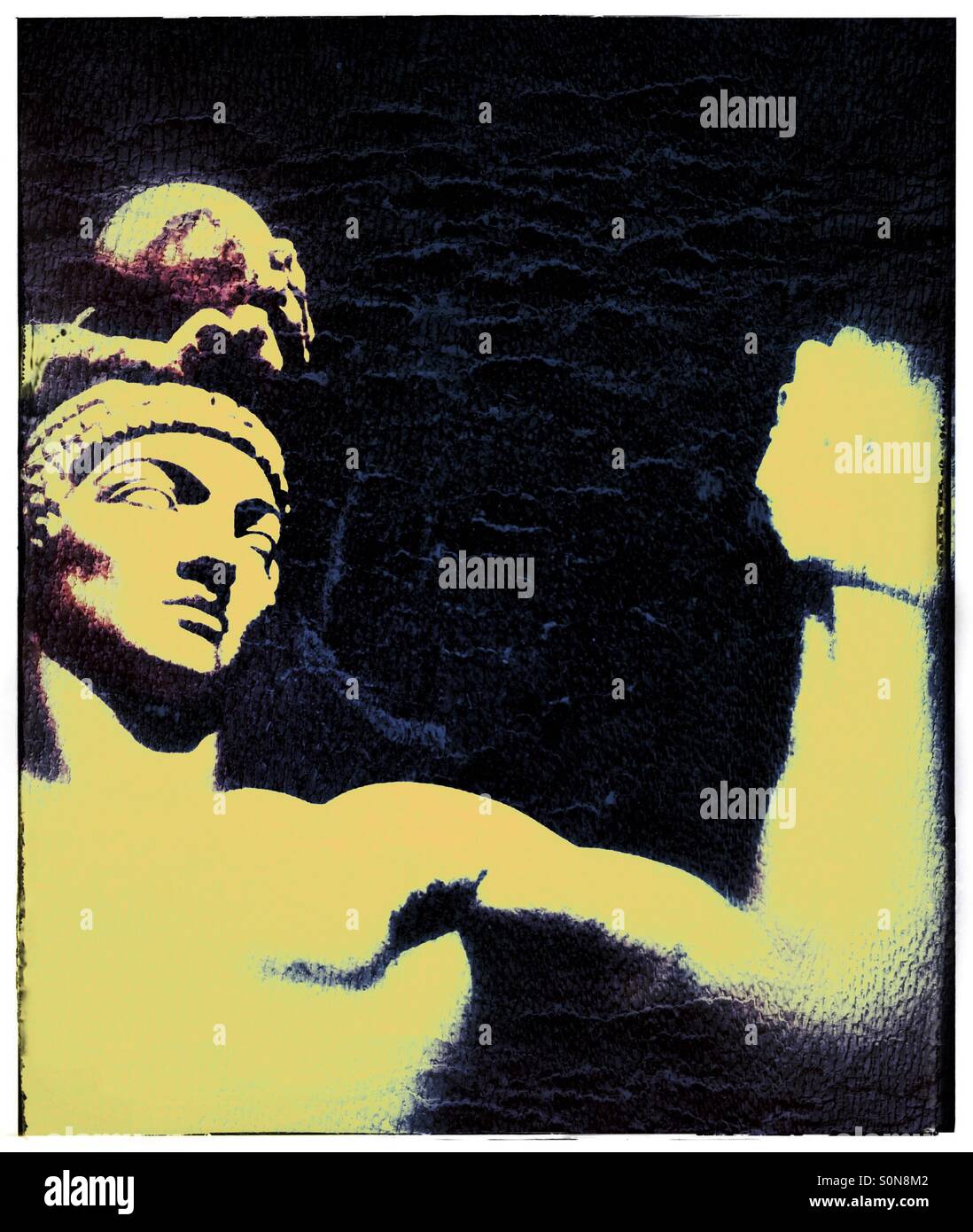 Athlete silhouette - Smartphone Captured Stock Image