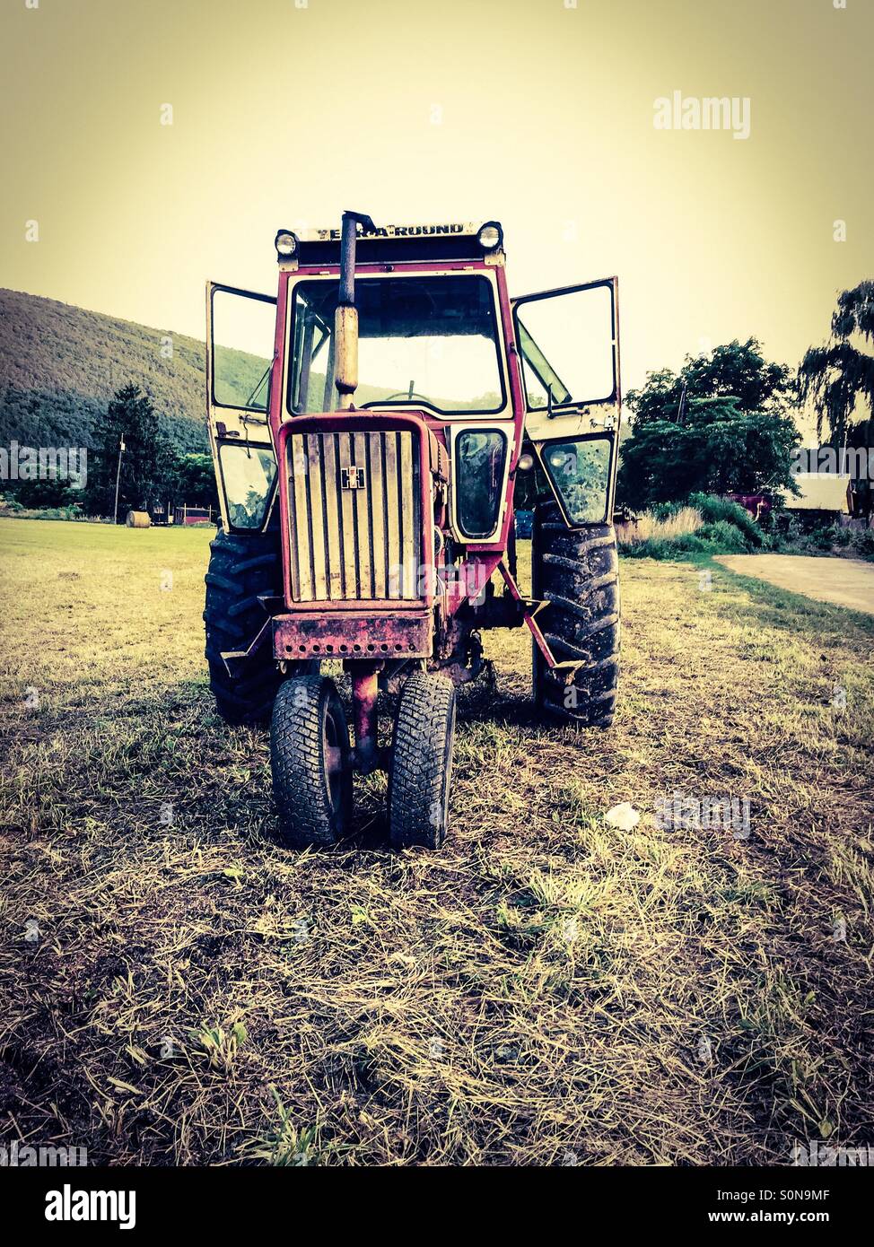 Vintage tractor Stock Photo