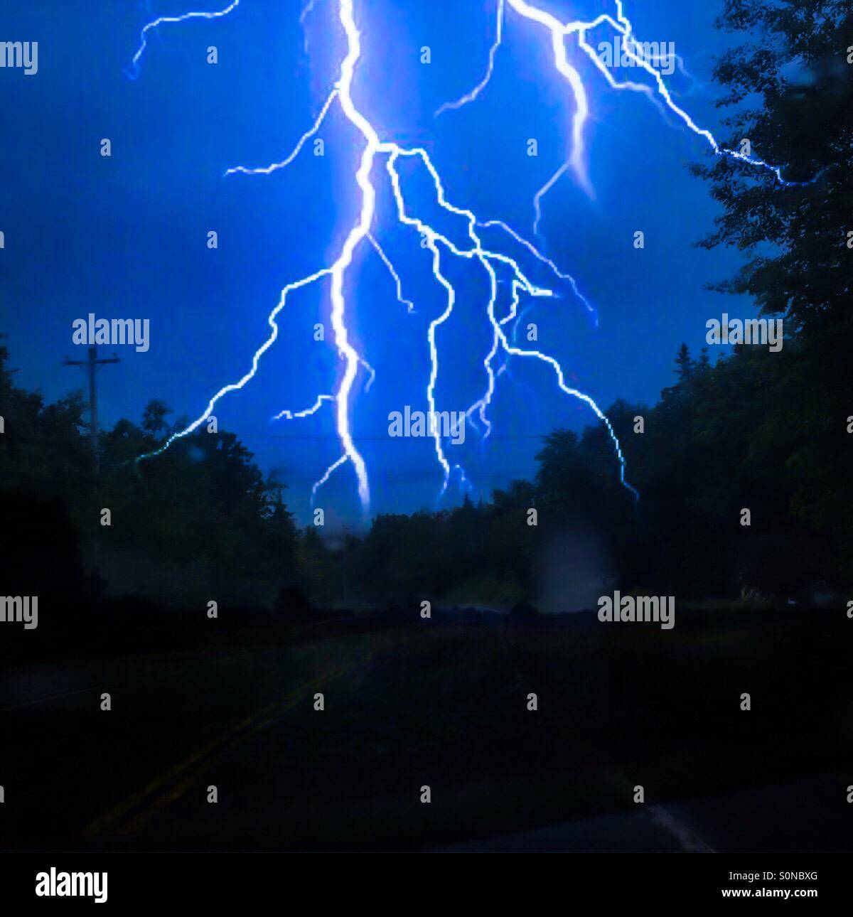 Lightning - Smartphone Captured Stock Image