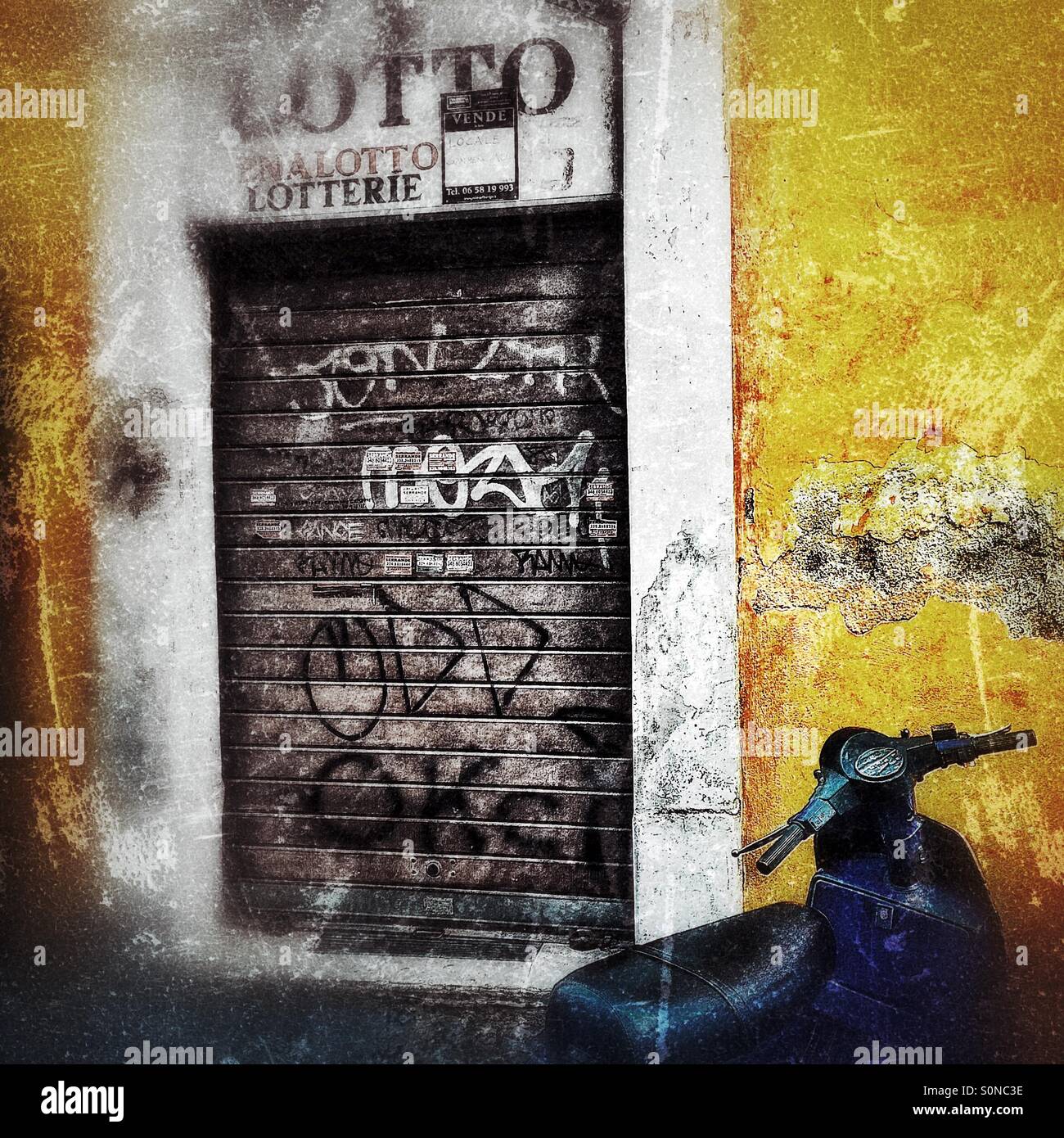 Traditional scene Rome - Smartphone Captured Stock Image