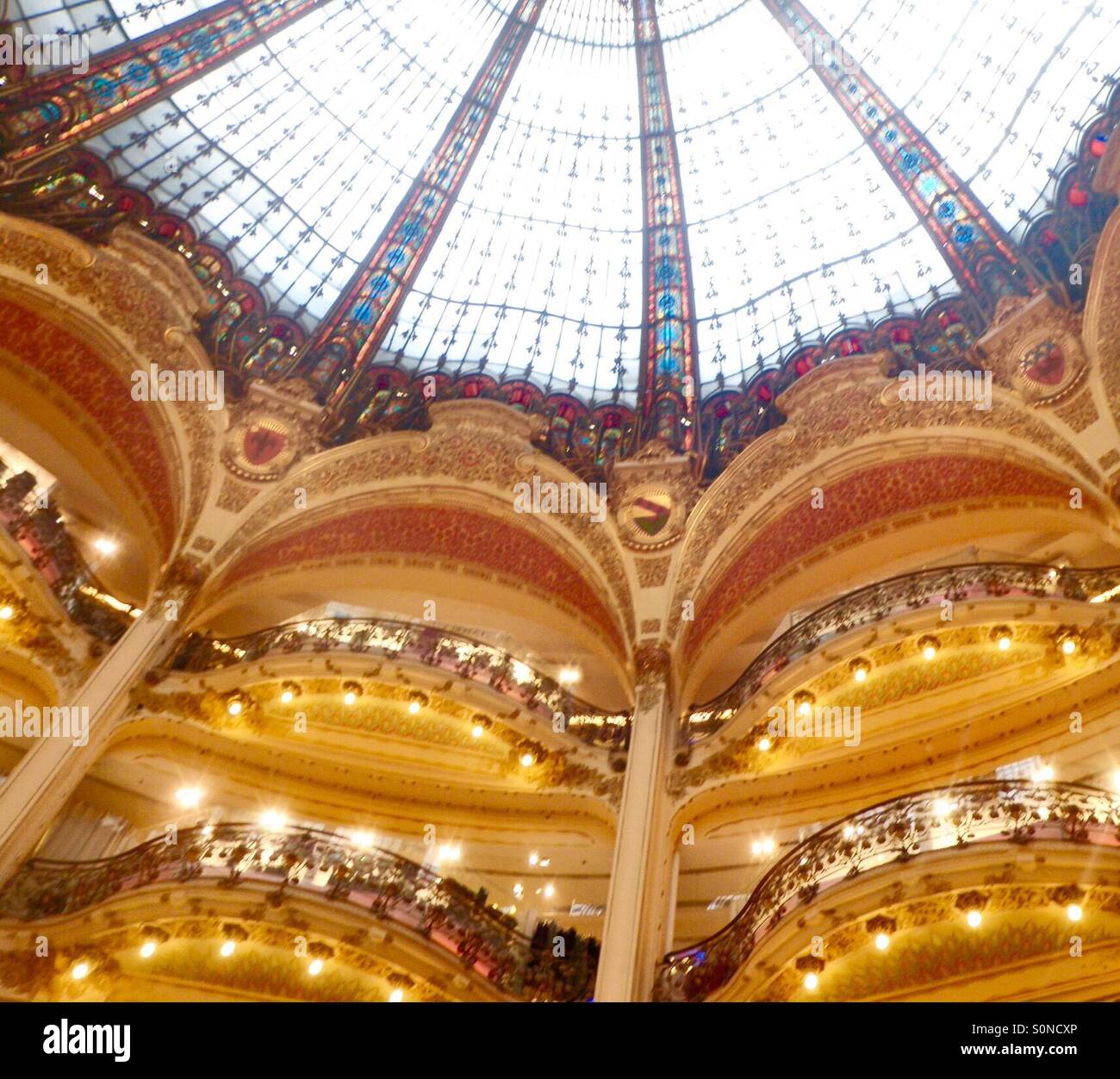 Stained glass ceiling hi-res stock photography and images - Alamy