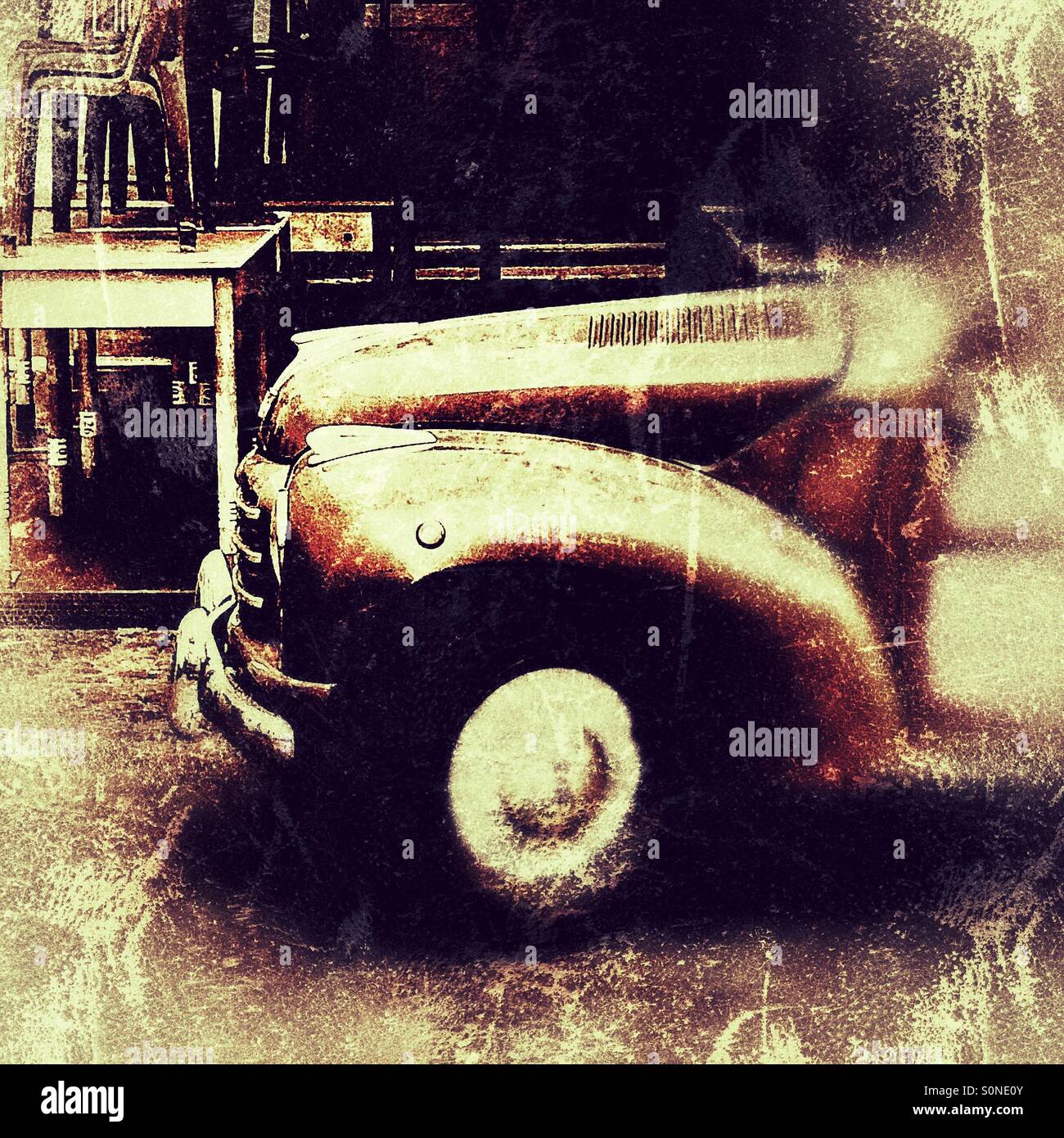 Atmospheric parking - Smartphone Captured Stock Image