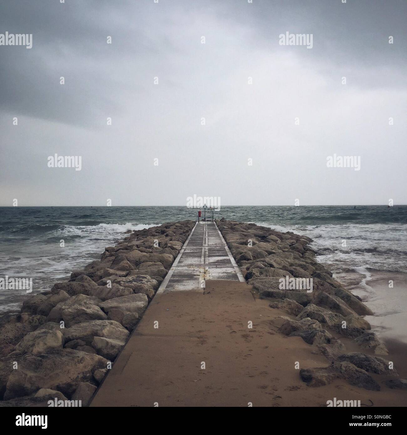 Beach groin Stock Photo Alamy