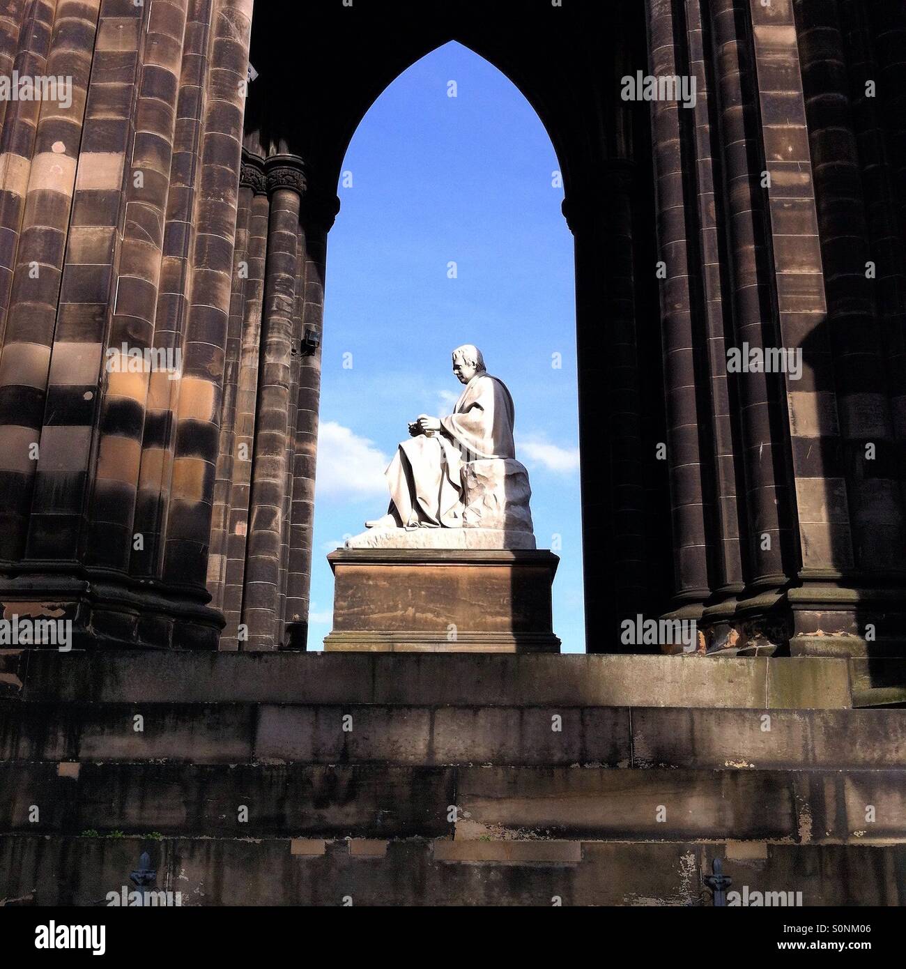 Sir Walter Scott, Scott monument, Edinburgh Stock Photo