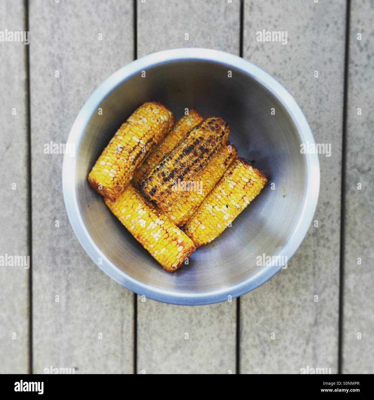 Roasted corn. - Smartphone Captured Stock Image