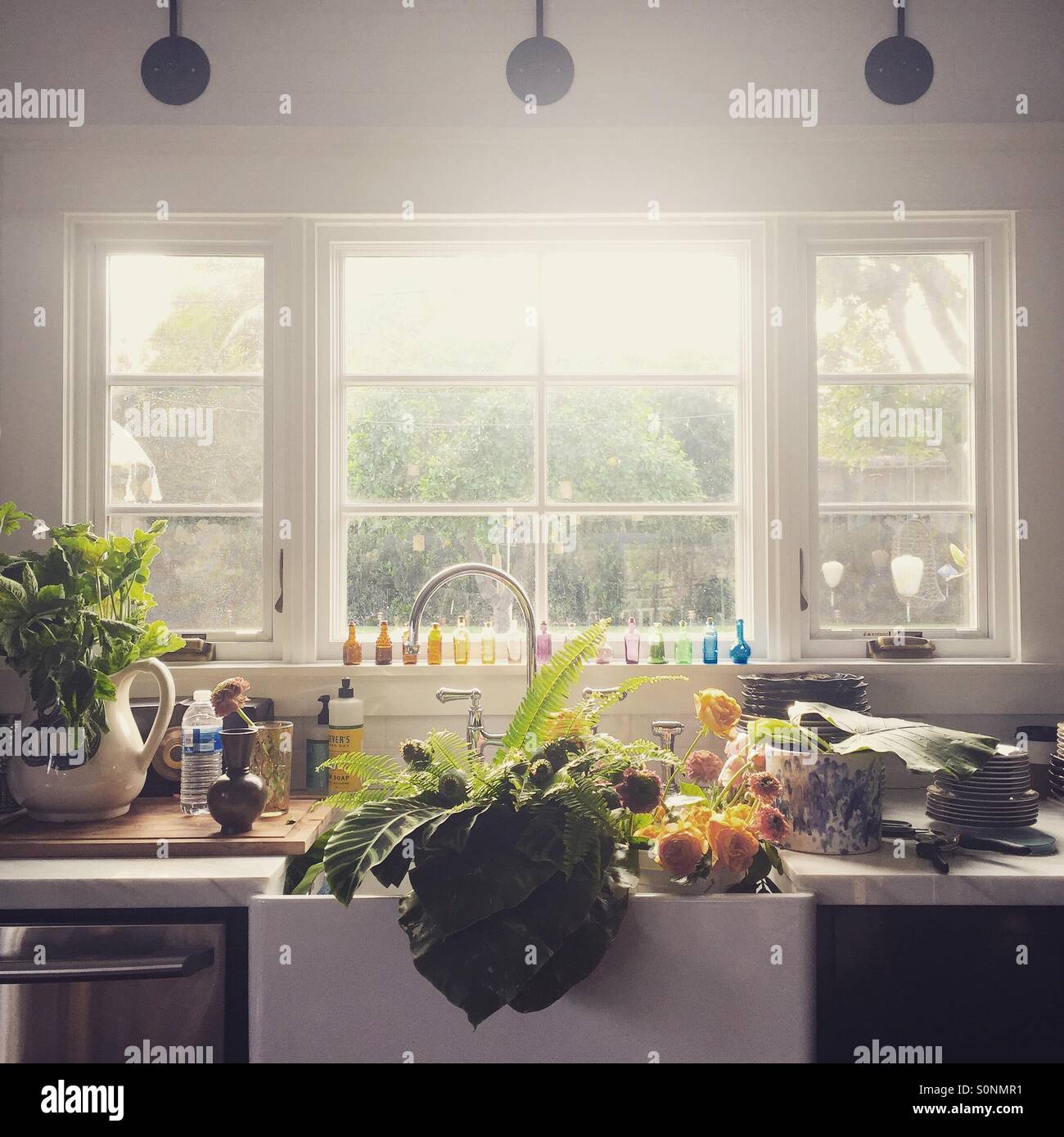 Kitchen sink - Smartphone Captured Stock Image