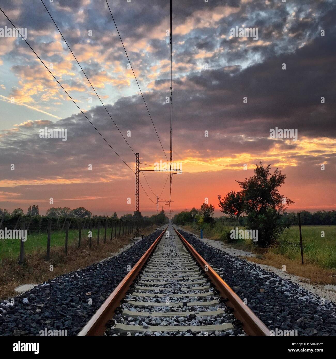 Does The train pass Stock Photo - Alamy