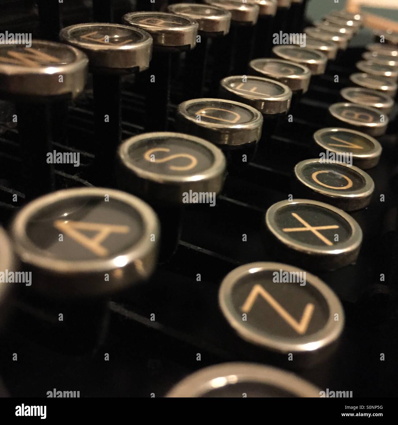 Typewriter keys Stock Photo Alamy