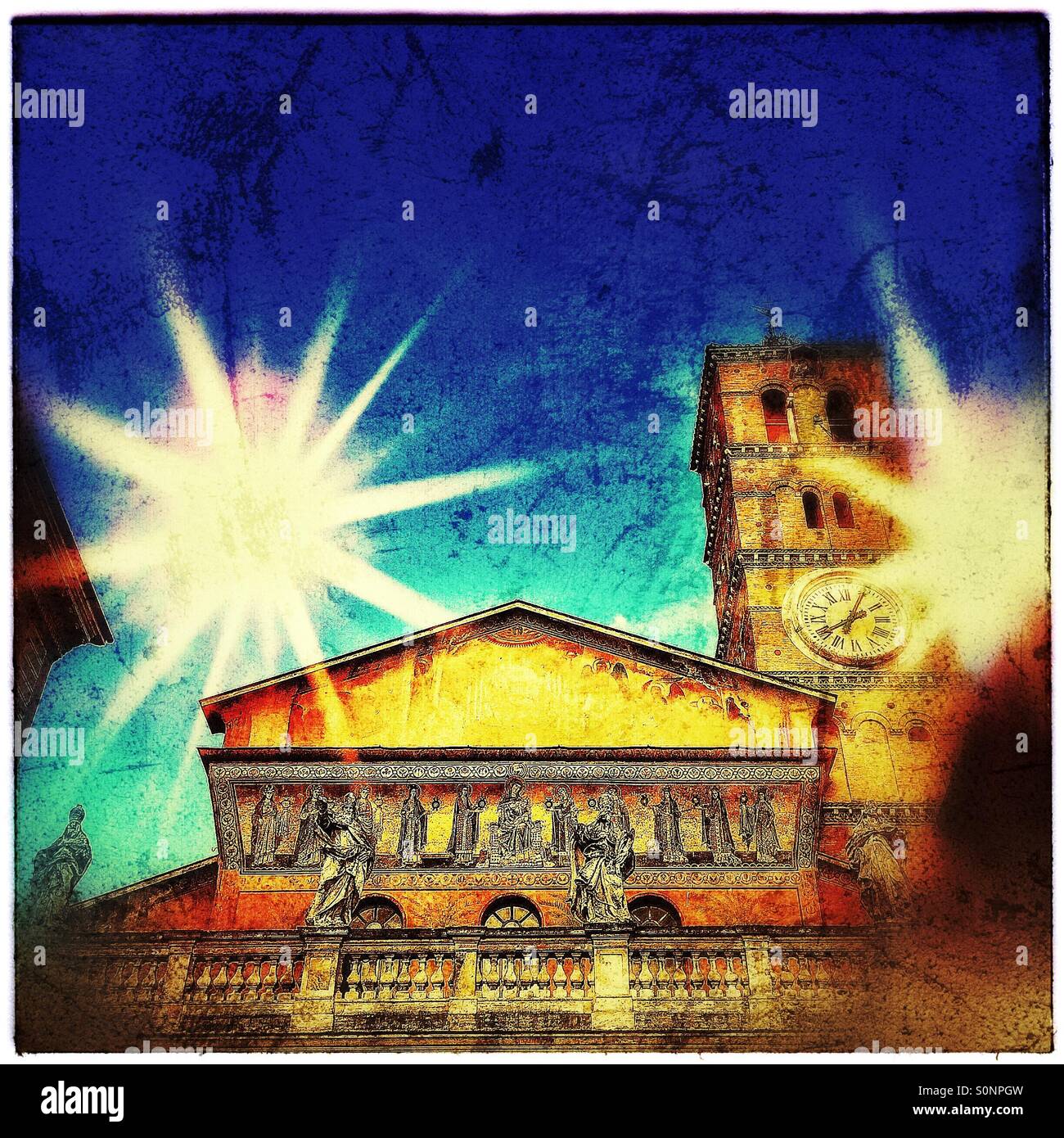 Church Rome - Smartphone Captured Stock Image