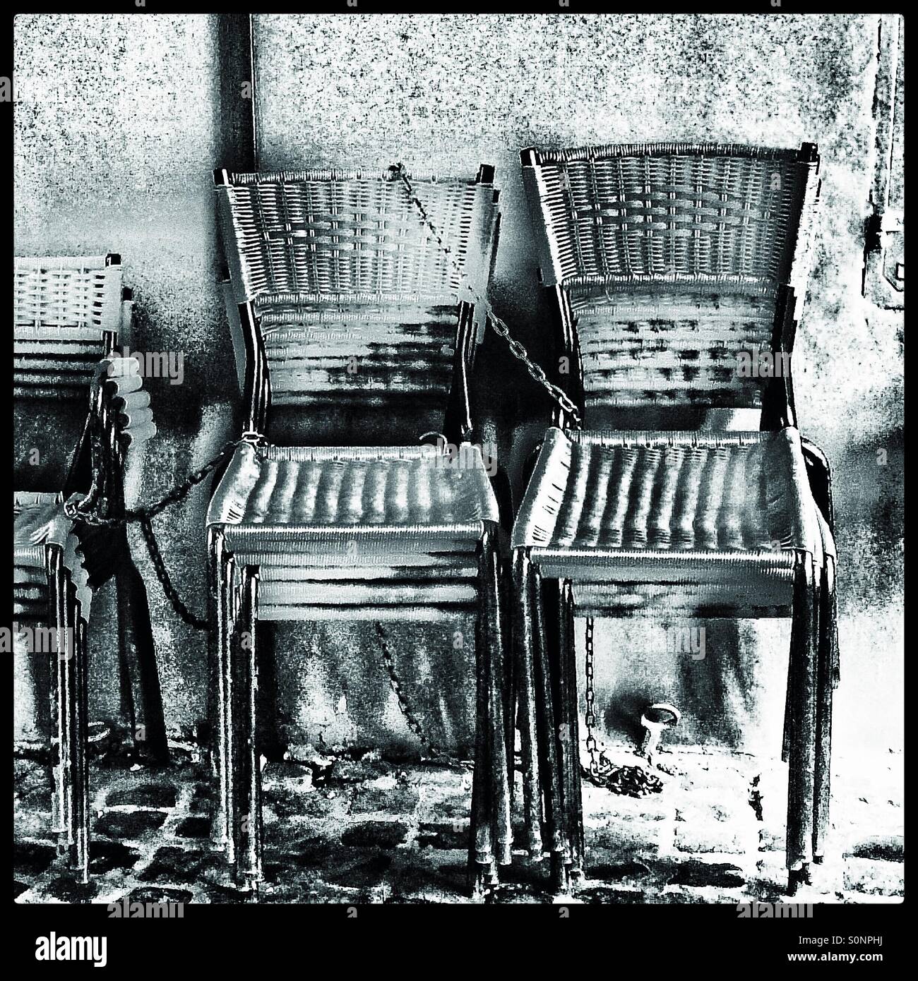 Colourless waiting - Smartphone Captured Stock Image