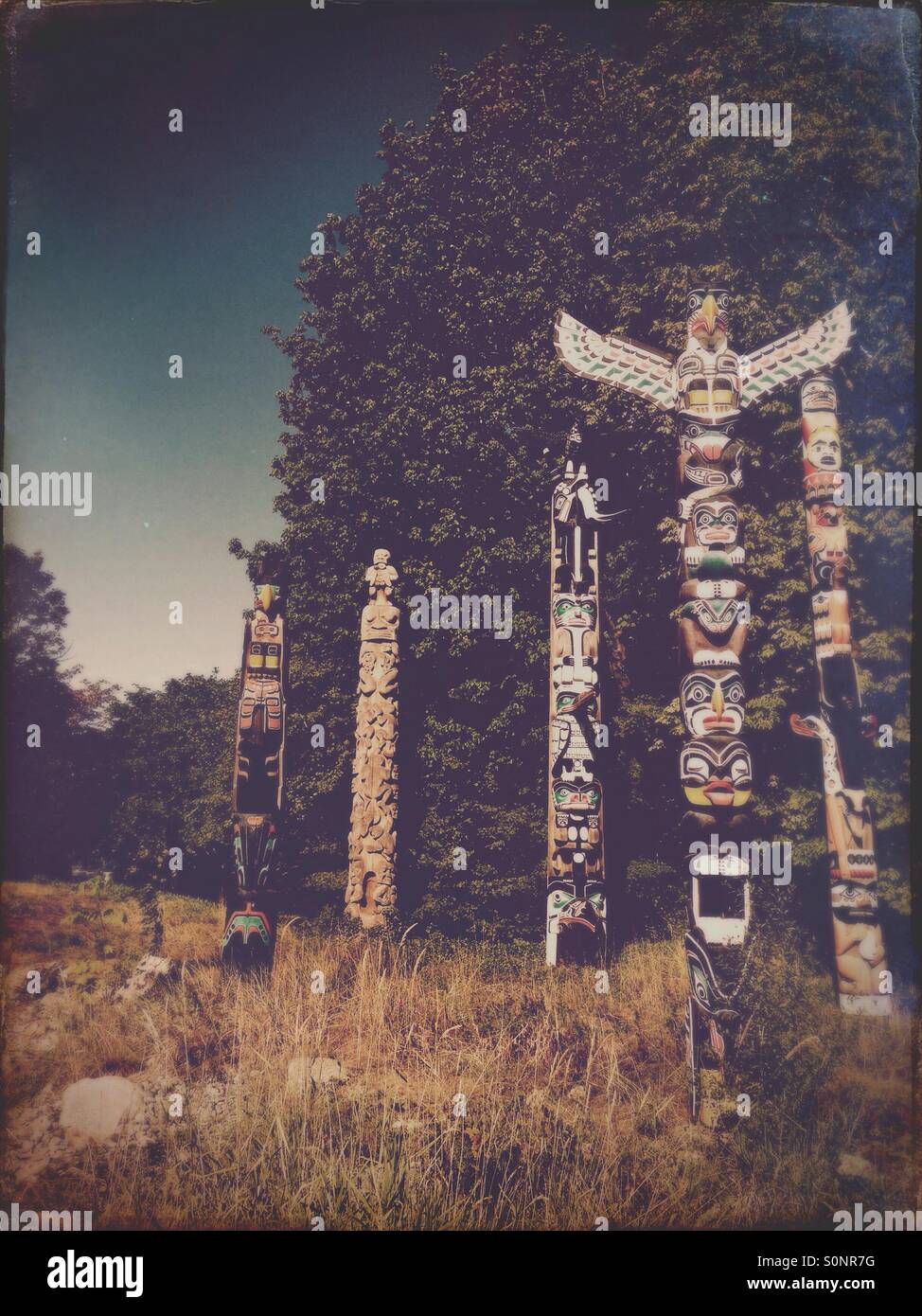 Totem pole totem poles hi-res stock photography and images - Alamy