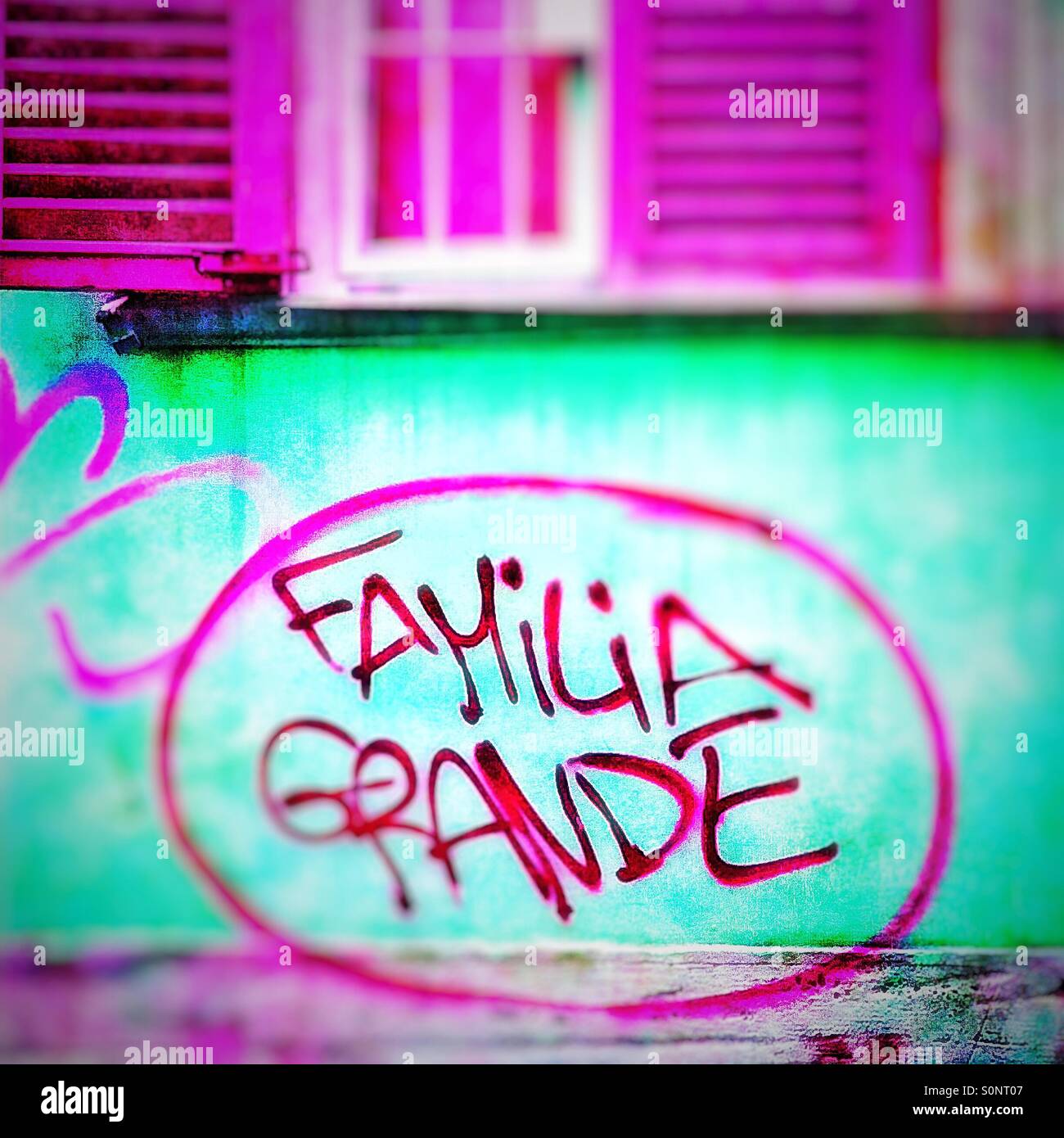 Big family blur - Smartphone Captured Stock Image