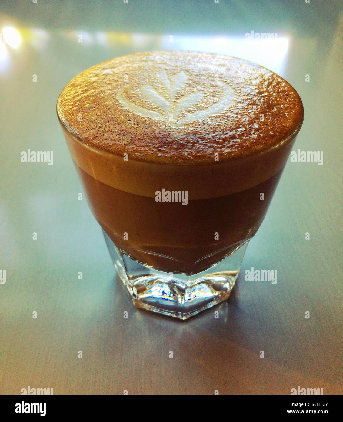 Latte art Stock Photo