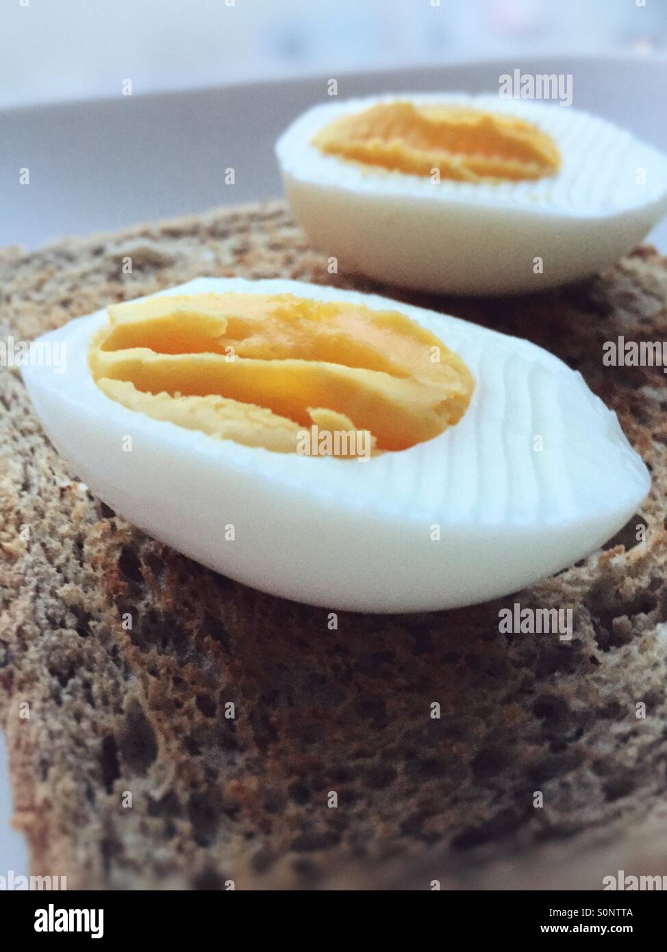 Hard boiled eggs and yolk hires stock photography and images Alamy