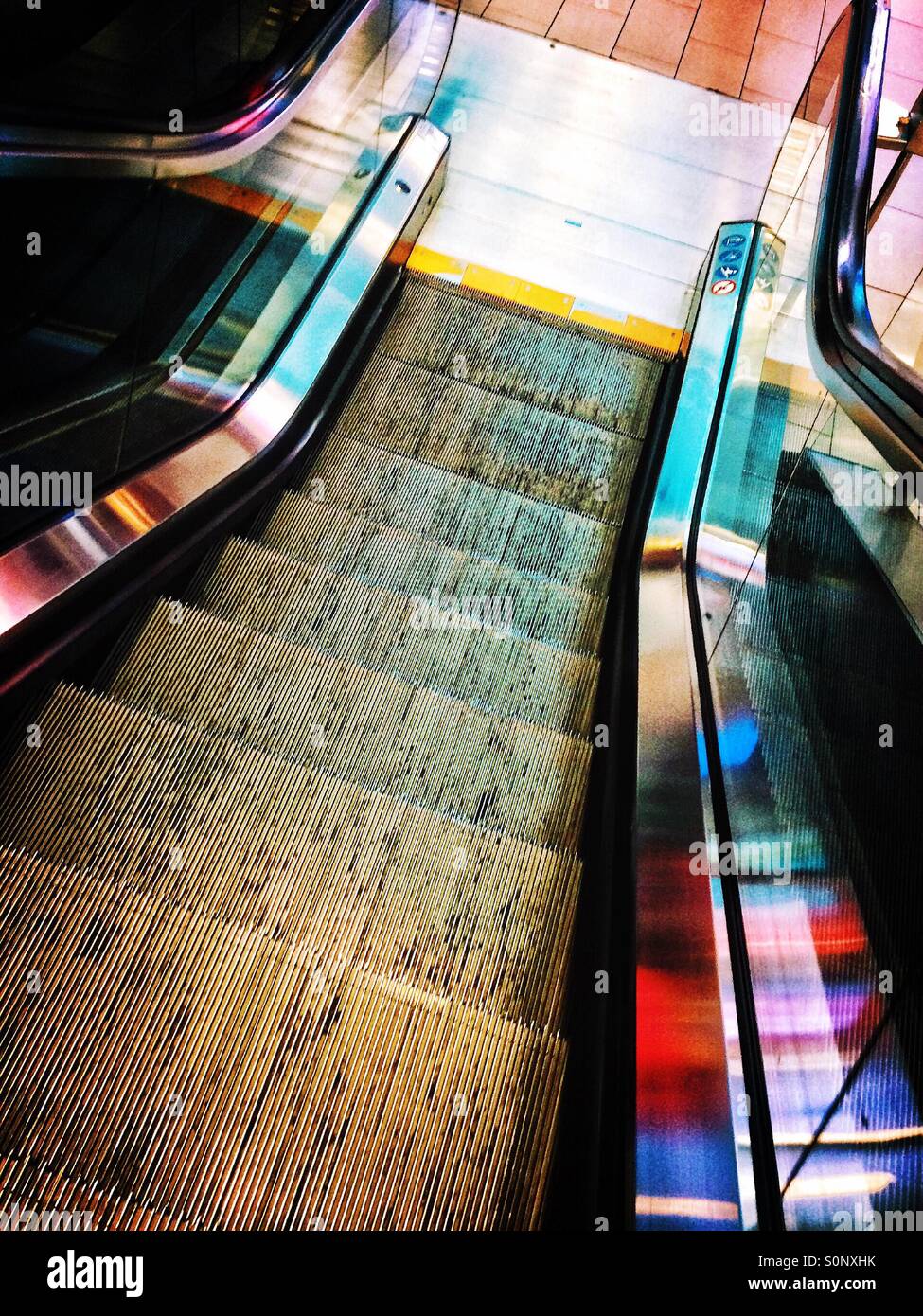 Escalator - Smartphone Captured Stock Image