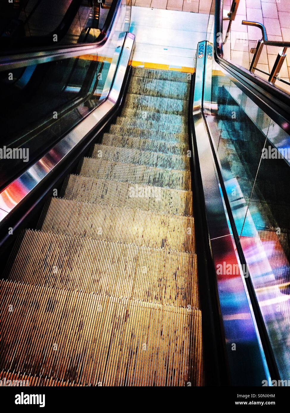 Escalator - Smartphone Captured Stock Image