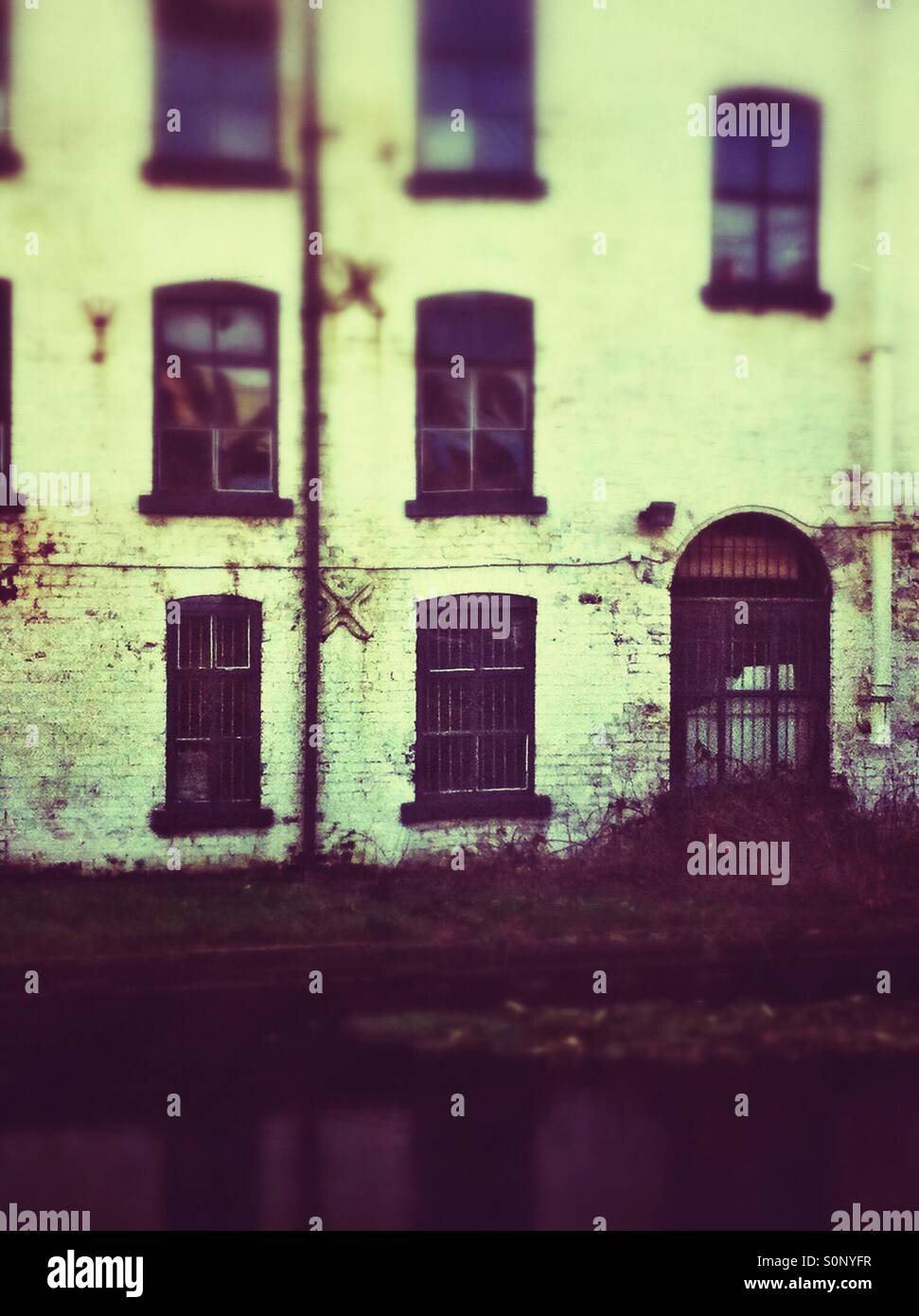 Derelict building Leeds West Yorkshire England UK - Smartphone Captured Stock Image