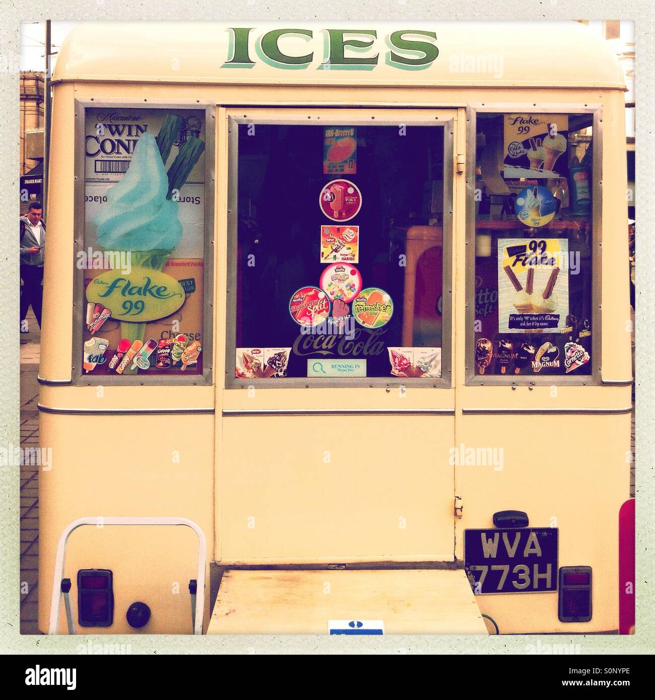 Vintage ice cream van Stock Photo Alamy